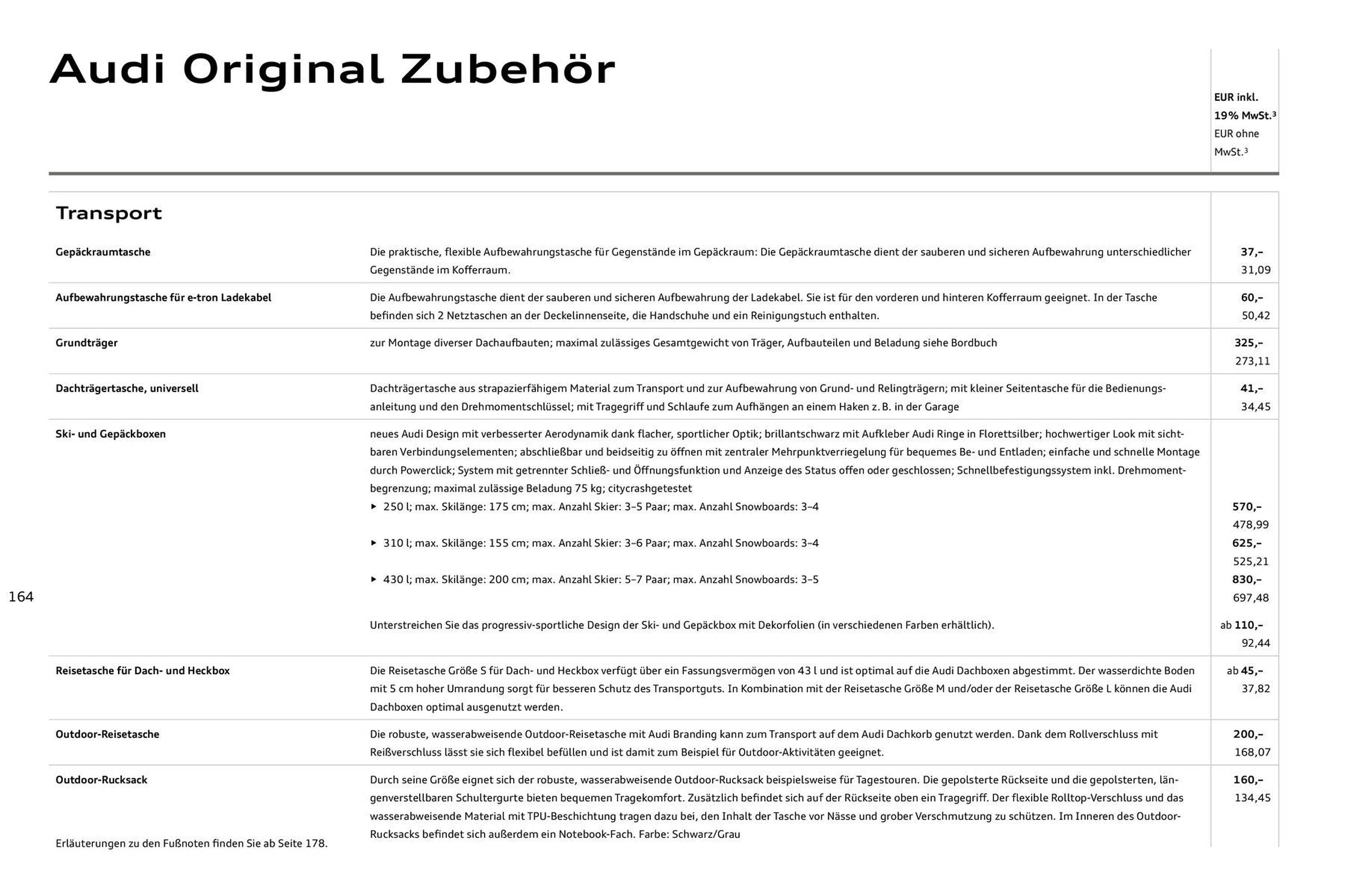 Audi Prospekt - Pagina 164