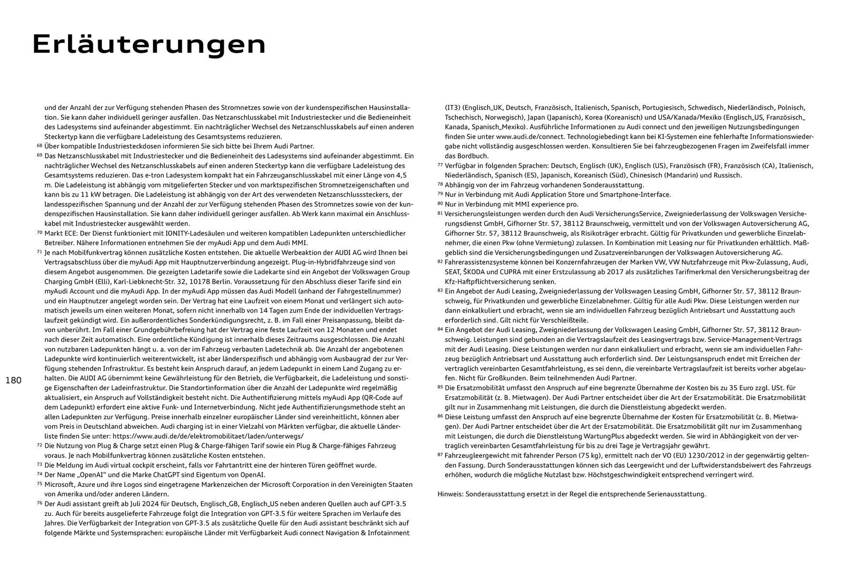 Audi Prospekt - Pagina 180