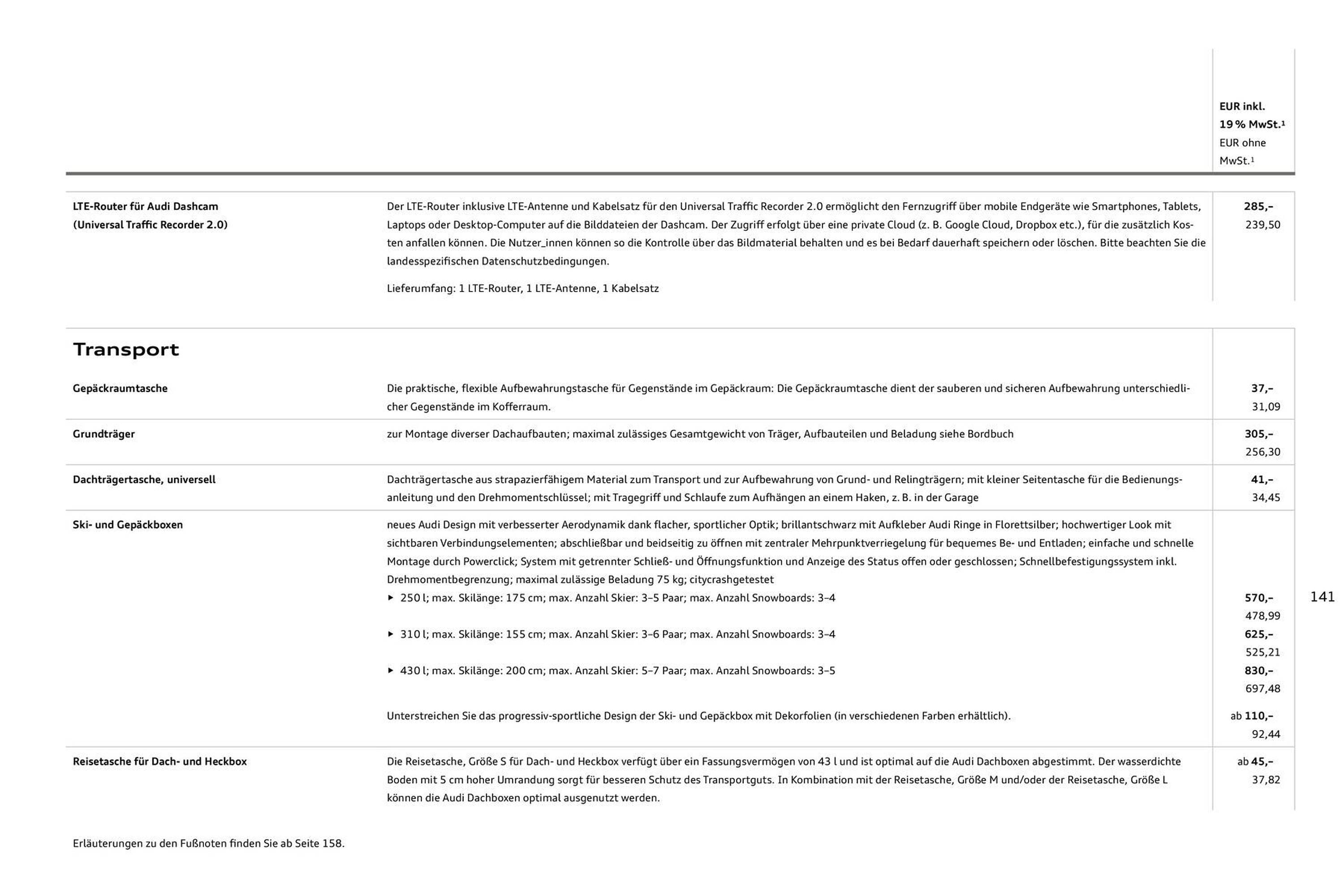 Audi Prospekt - Pagina 141