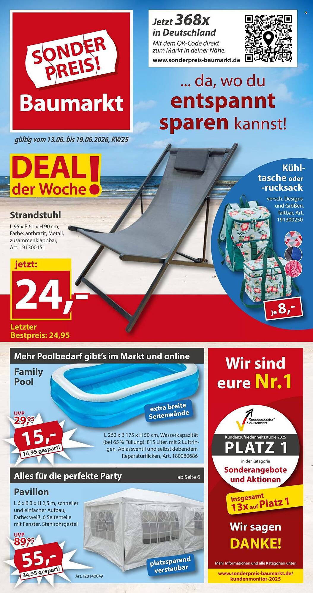 Sonderpreis Baumarkt Prospekt - Pagina 1