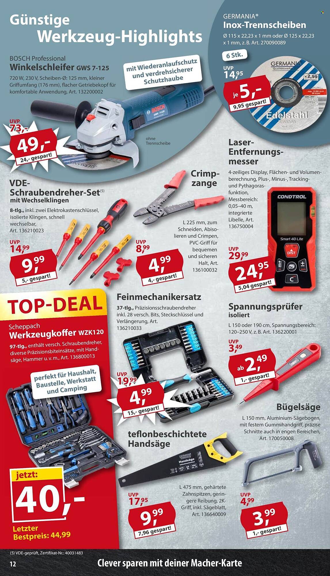 Sonderpreis Baumarkt Prospekt - Pagina 12