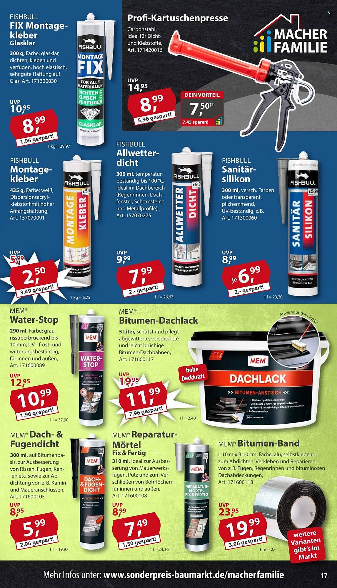 Sonderpreis Baumarkt Prospekt - Pagina 17