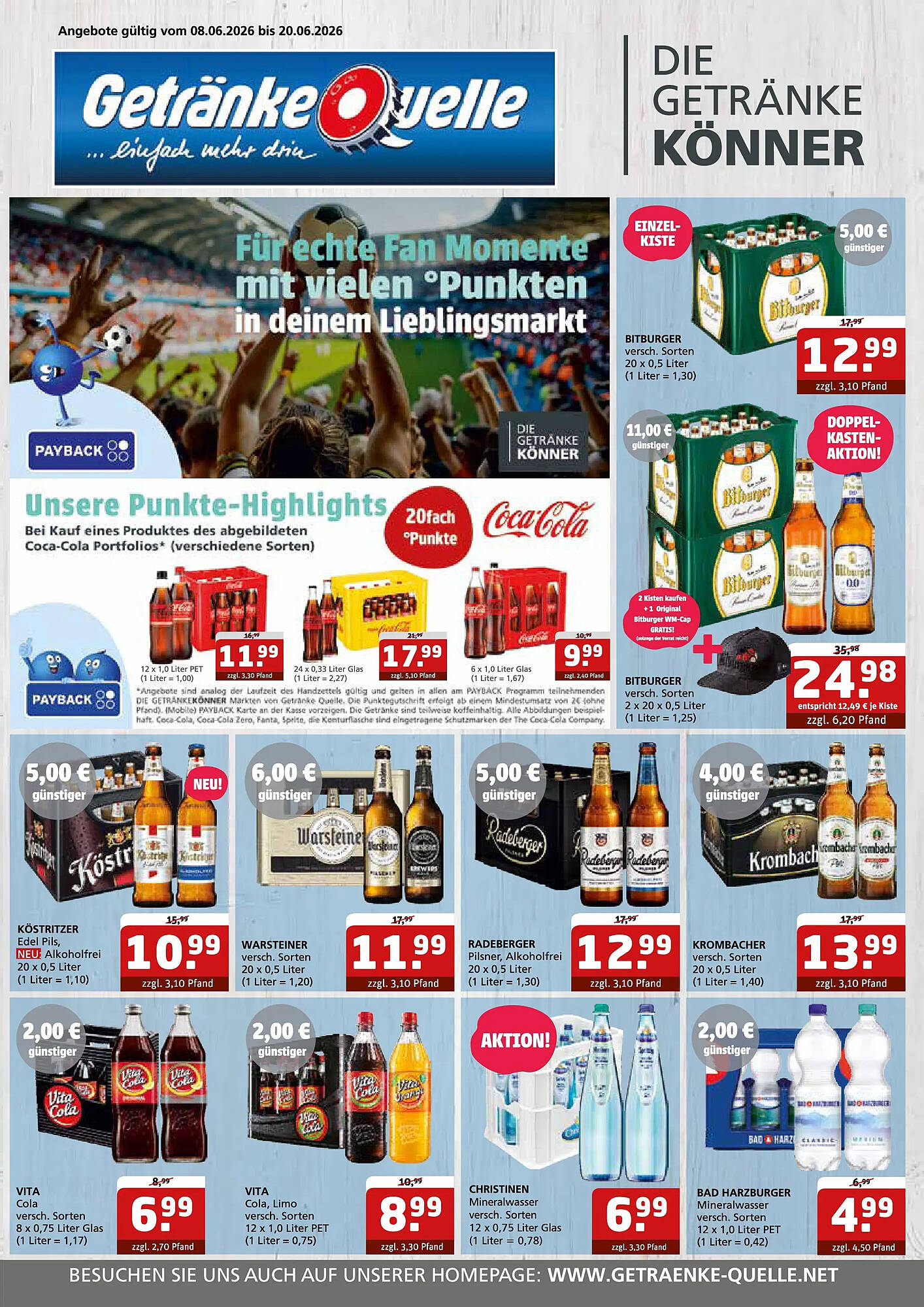 Getränke Quelle Prospekt - Pagina 1