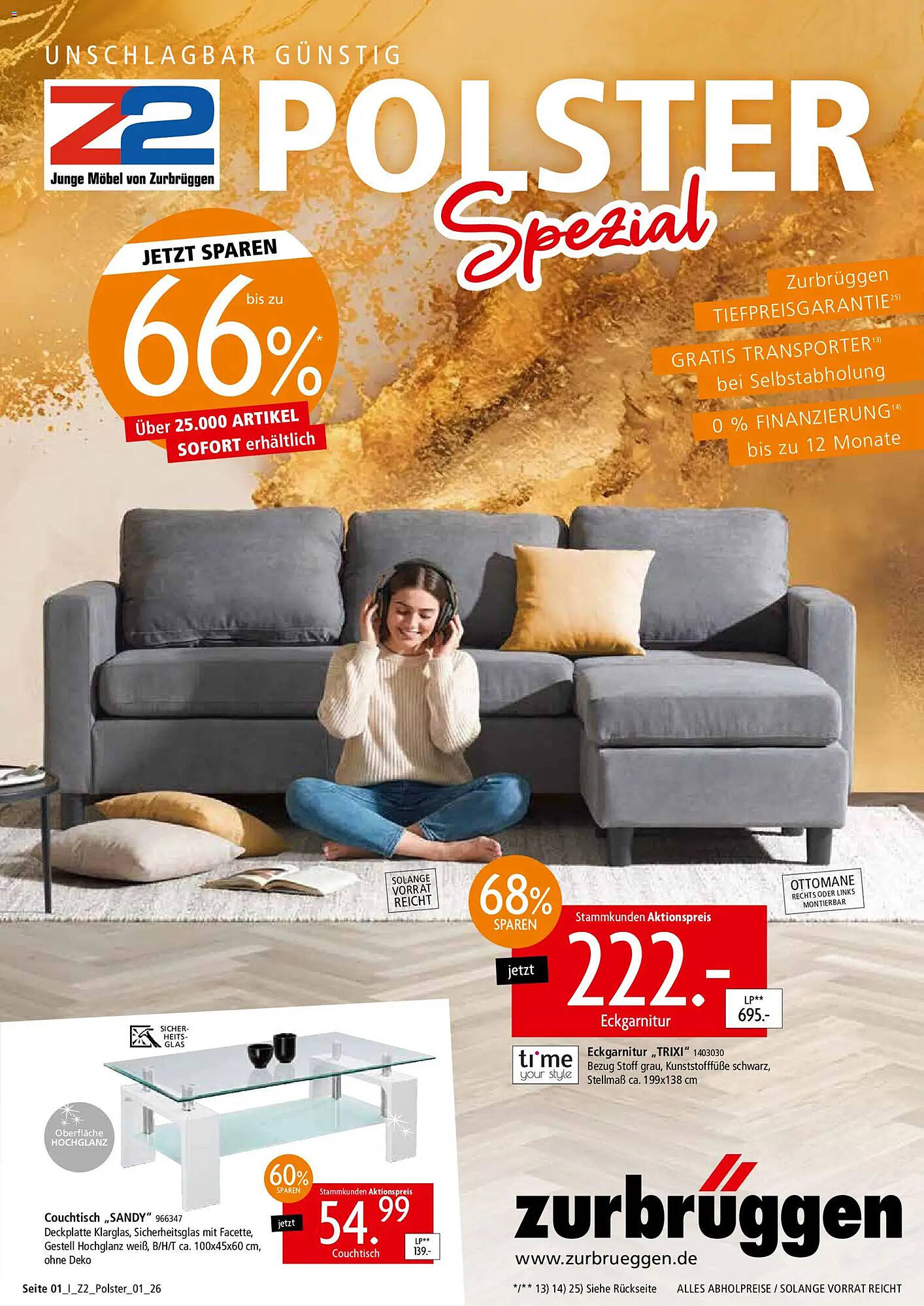 Zurbrüggen Prospekt - Pagina 1