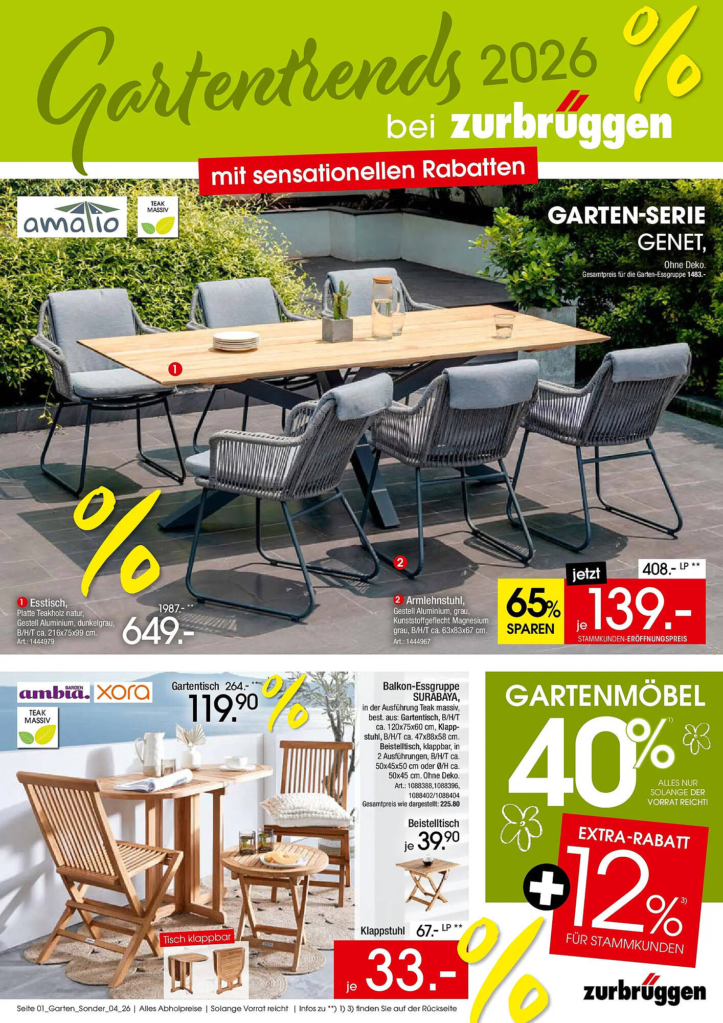 Zurbrüggen Prospekt - Pagina 1