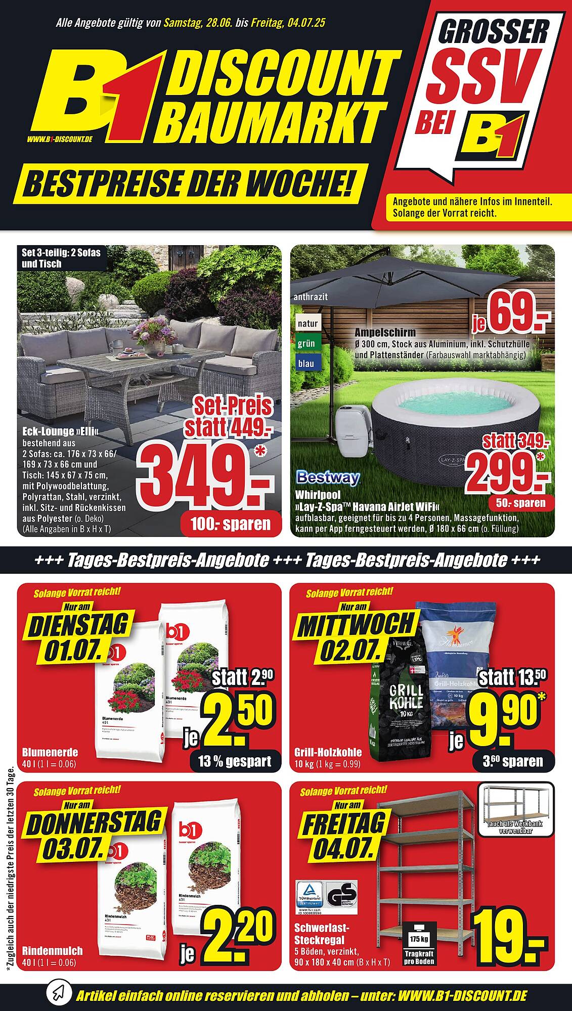 B1 Discount Baumarkt Prospekt - Pagina 1