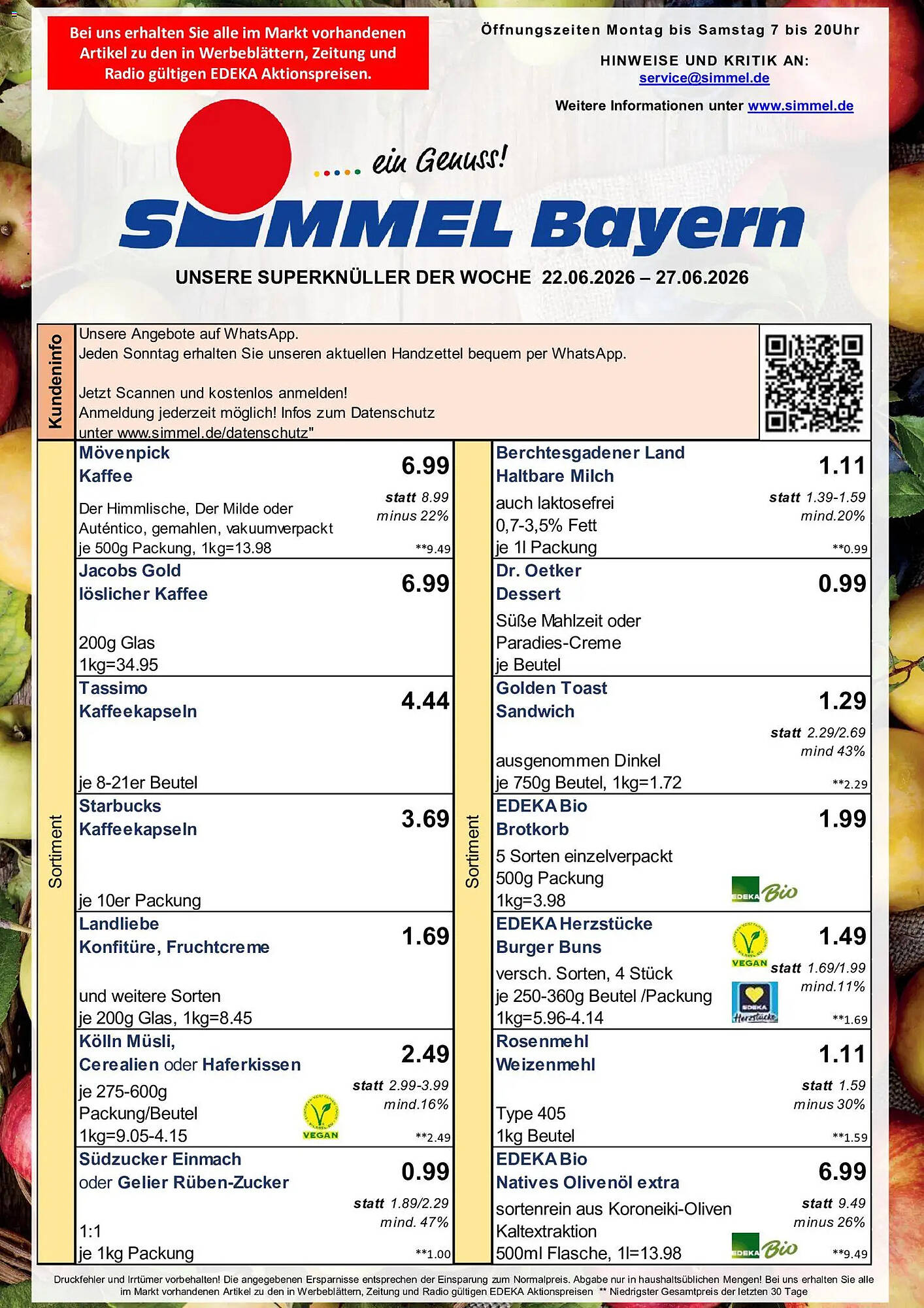 Simmel Prospekt - Pagina 1