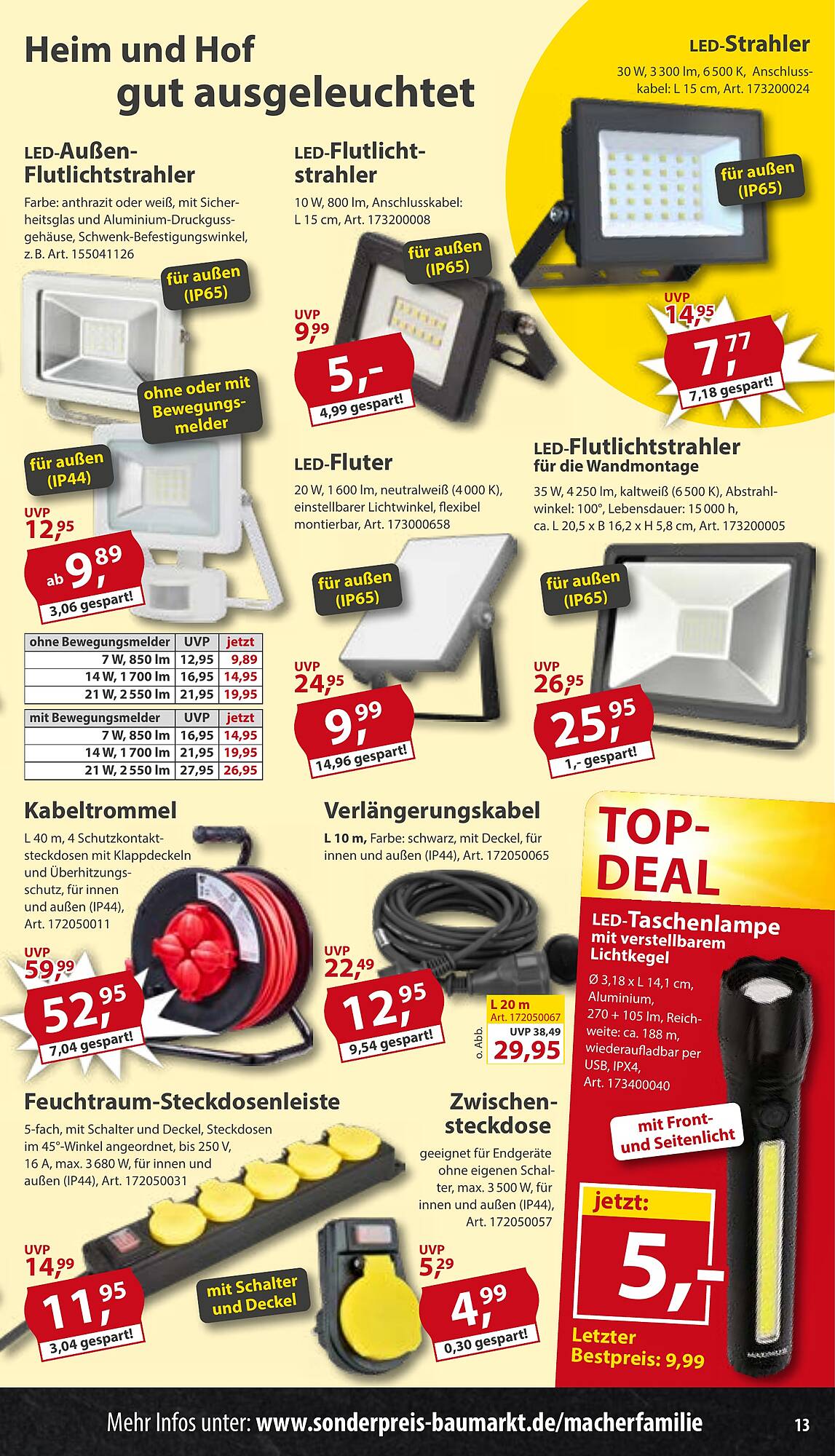 Sonderpreis Baumarkt Prospekt - Pagina 13