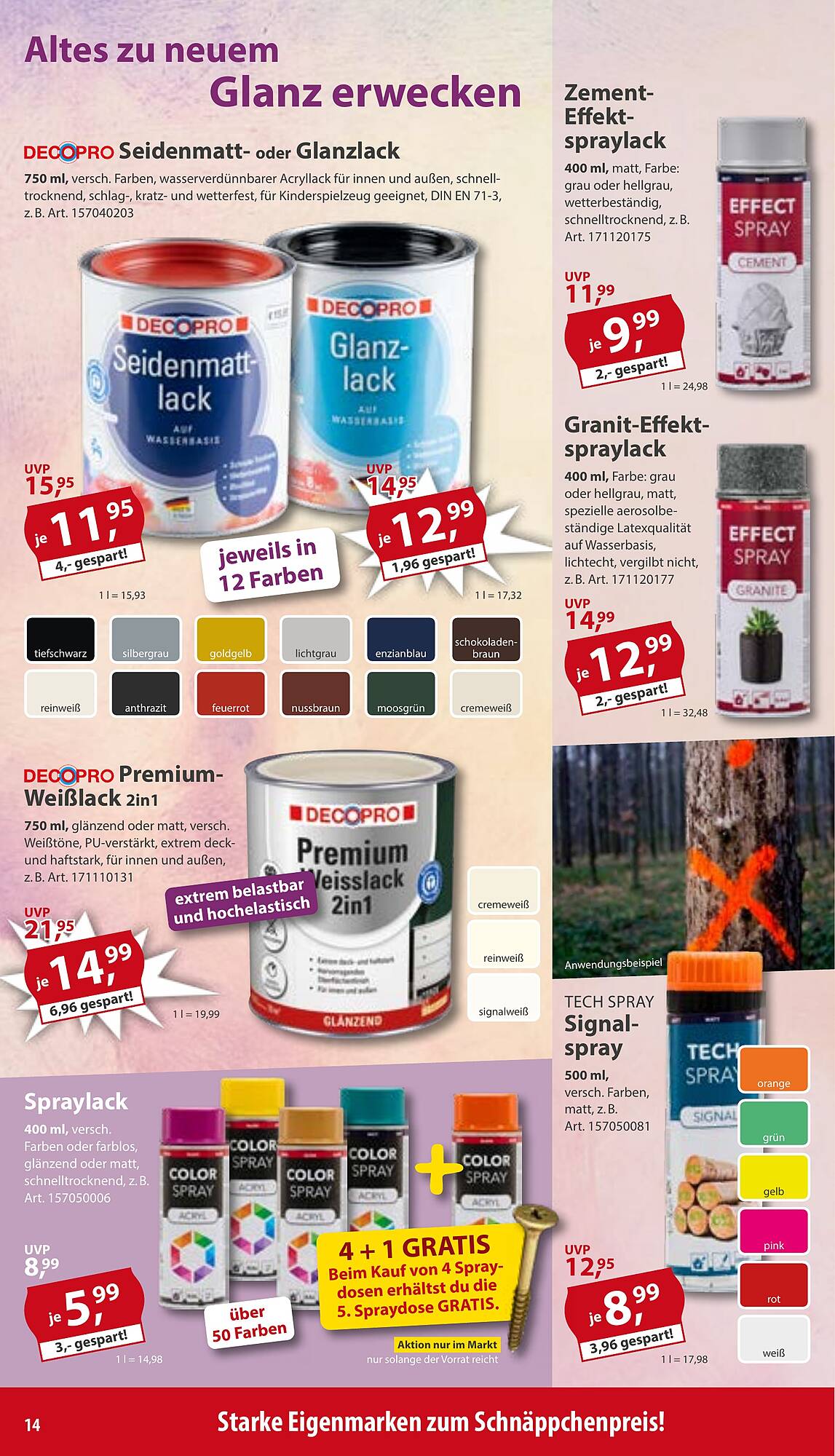 Sonderpreis Baumarkt Prospekt - Pagina 14