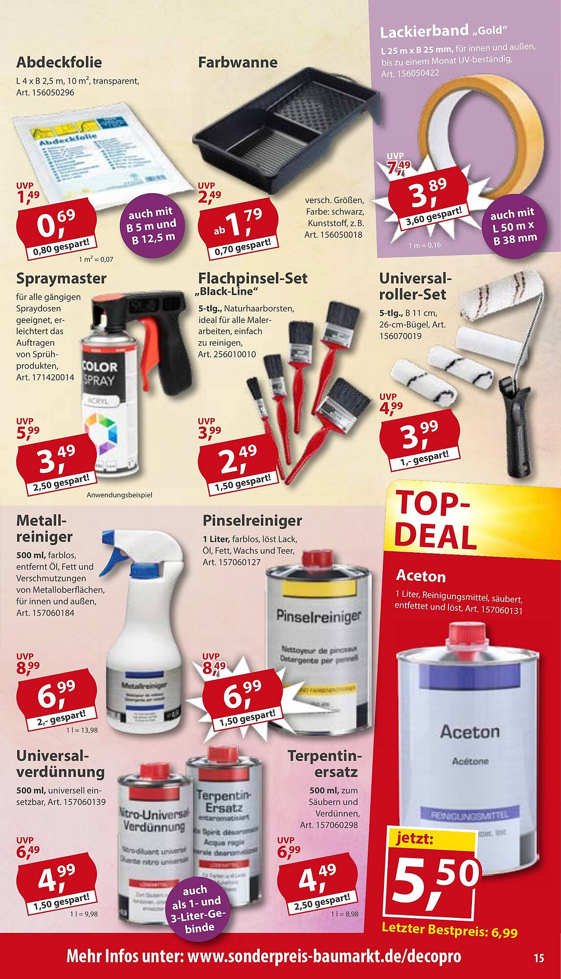 Sonderpreis Baumarkt Prospekt - Pagina 15