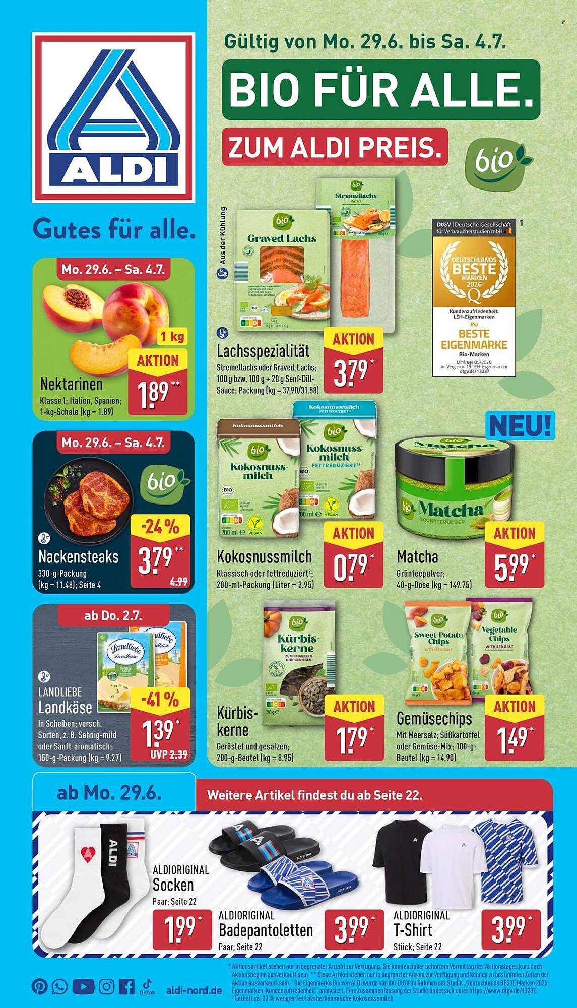 Aldi Nord Prospekt - Pagina 1