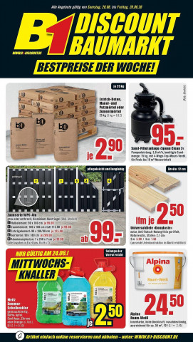 B1 Discount Baumarkt Prospekt