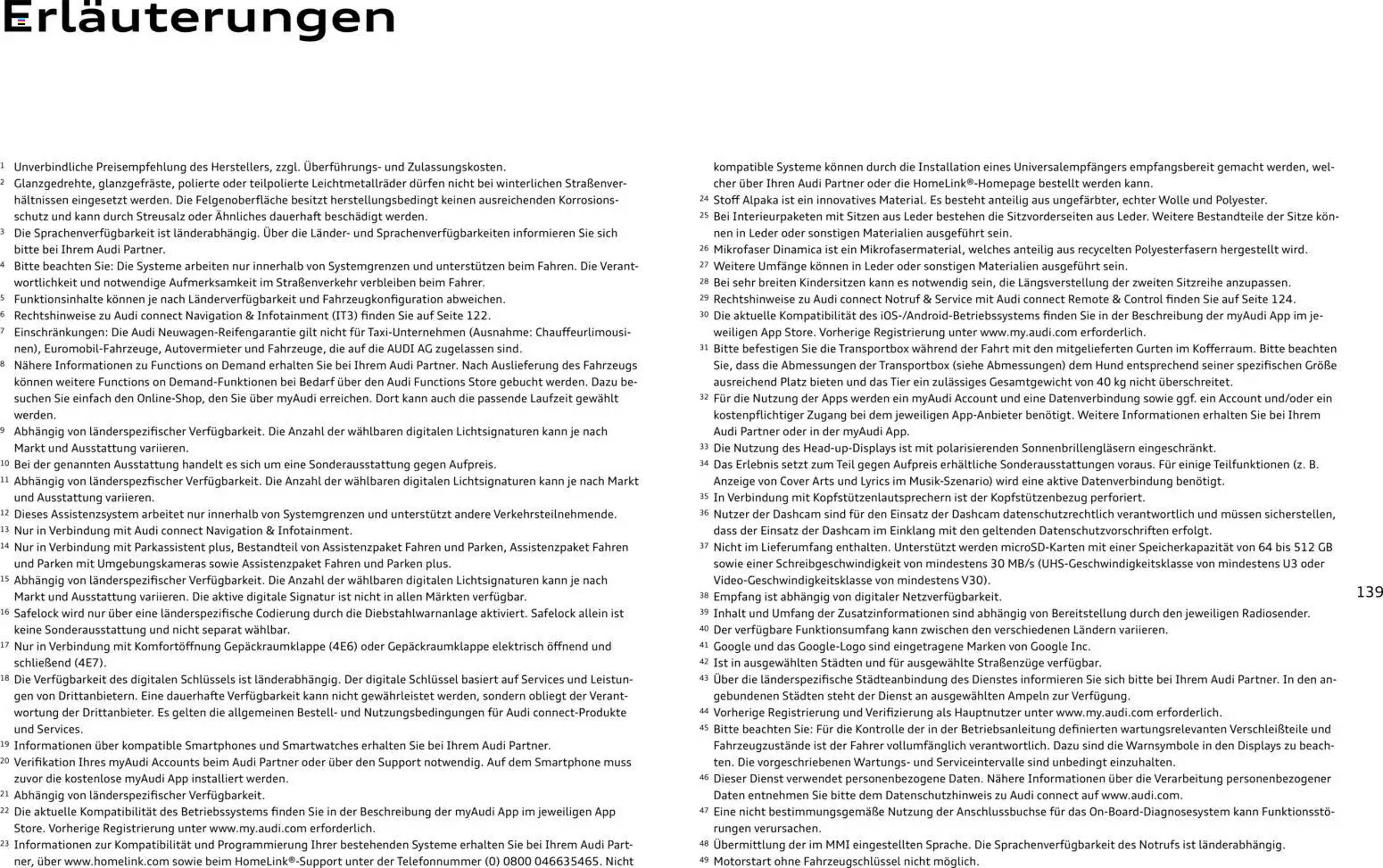 Audi Prospekt - Pagina 139