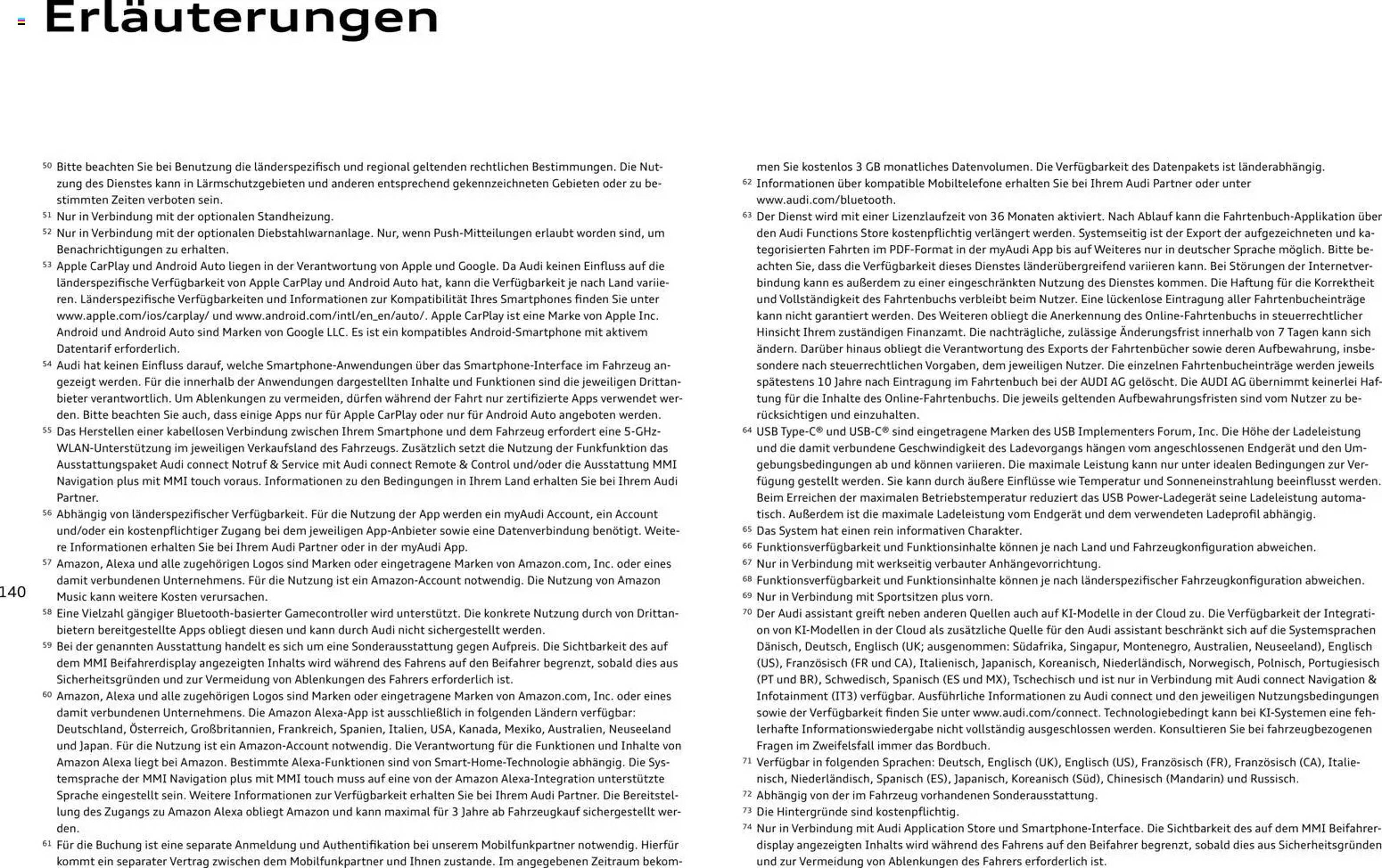 Audi Prospekt - Pagina 140