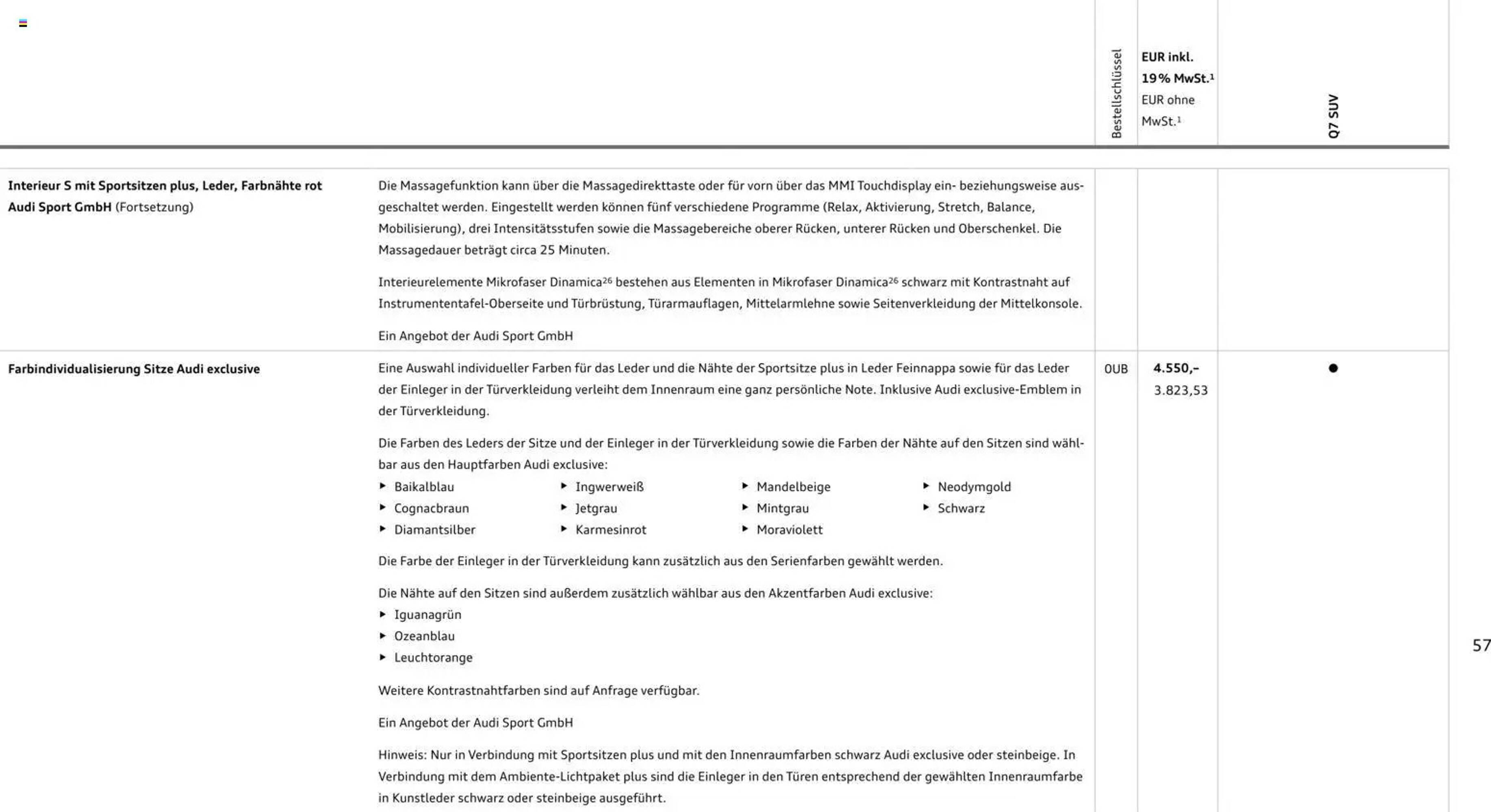 Audi Prospekt - Pagina 57