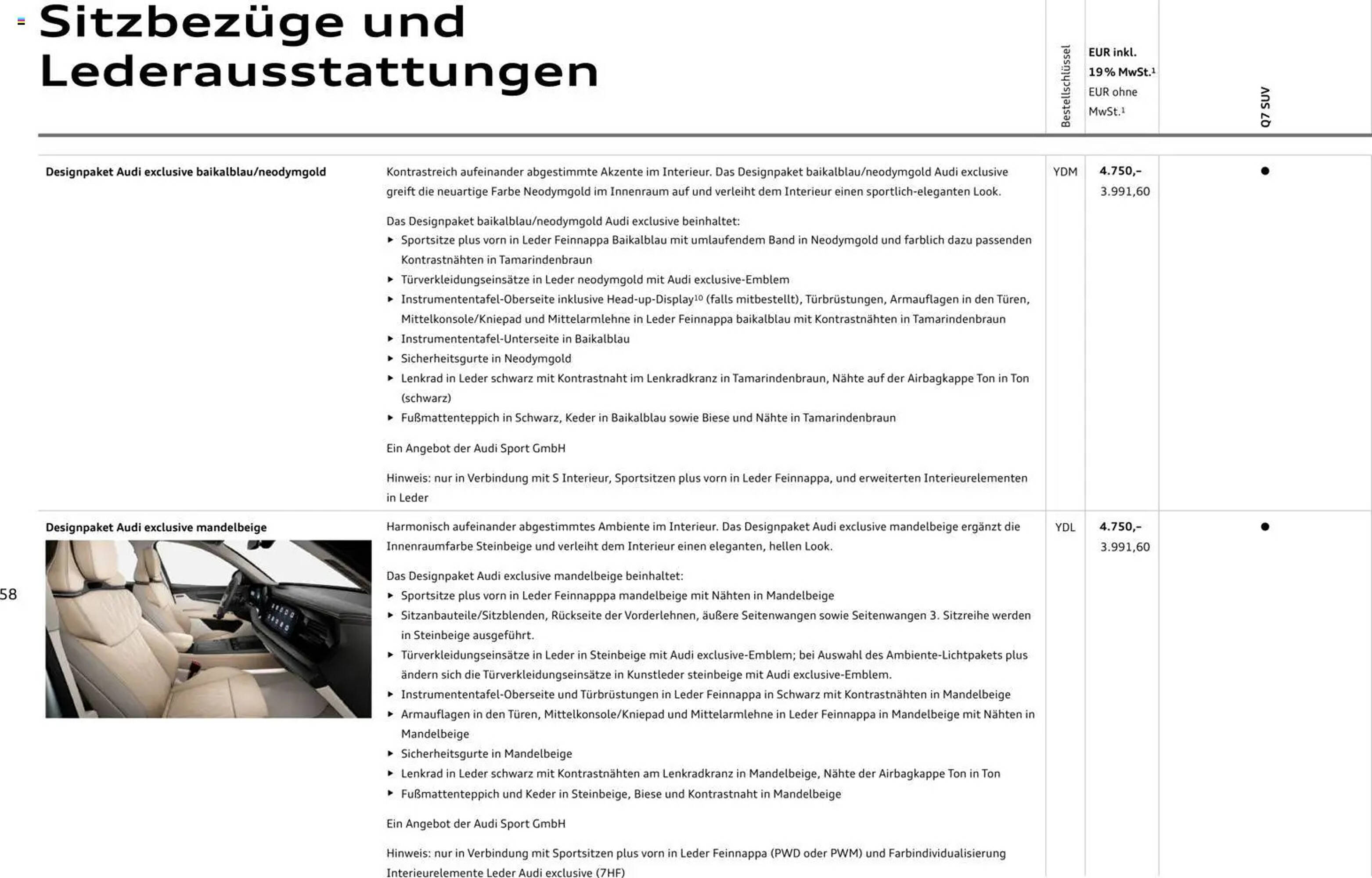Audi Prospekt - Pagina 58
