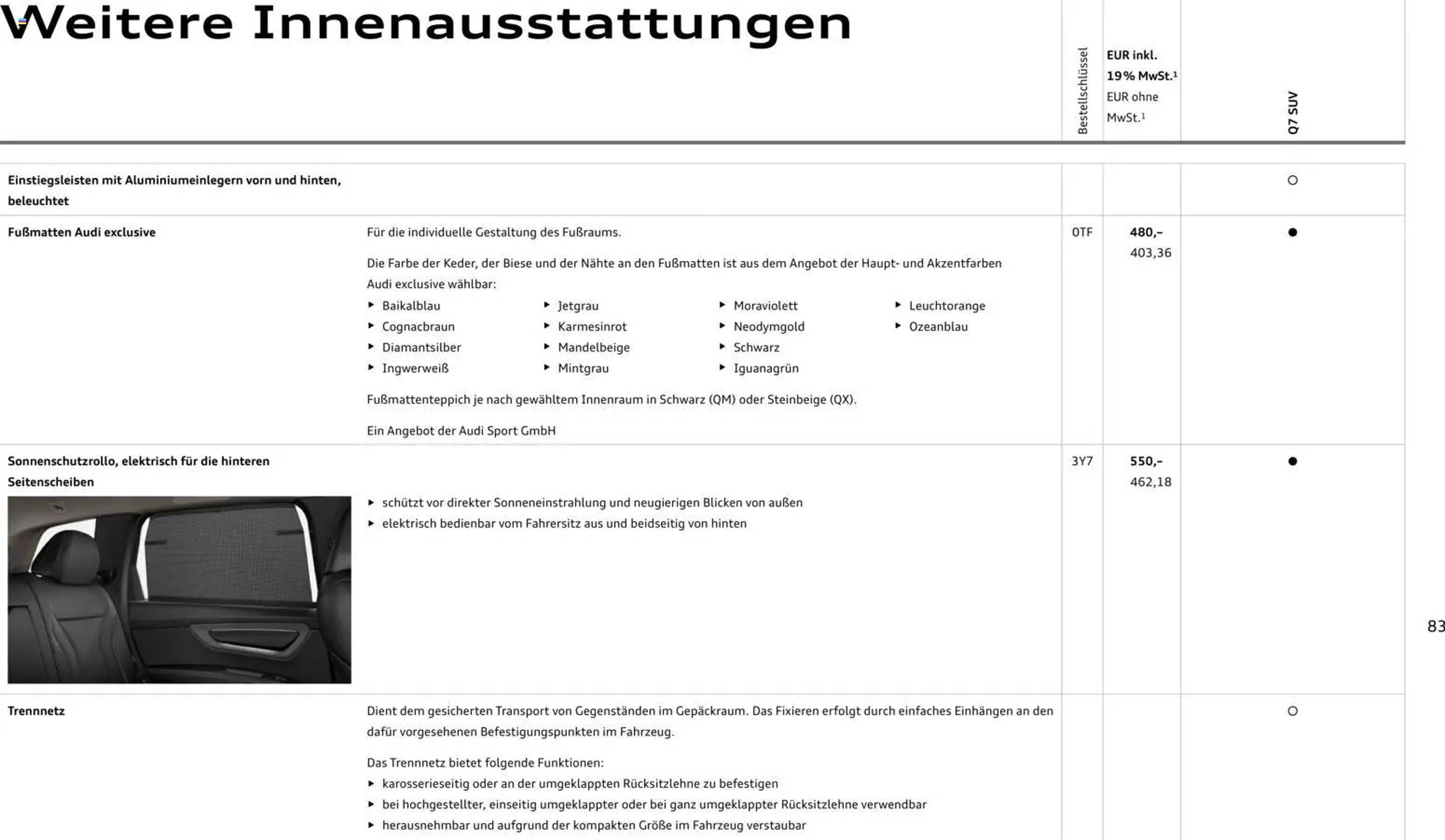 Audi Prospekt - Pagina 83