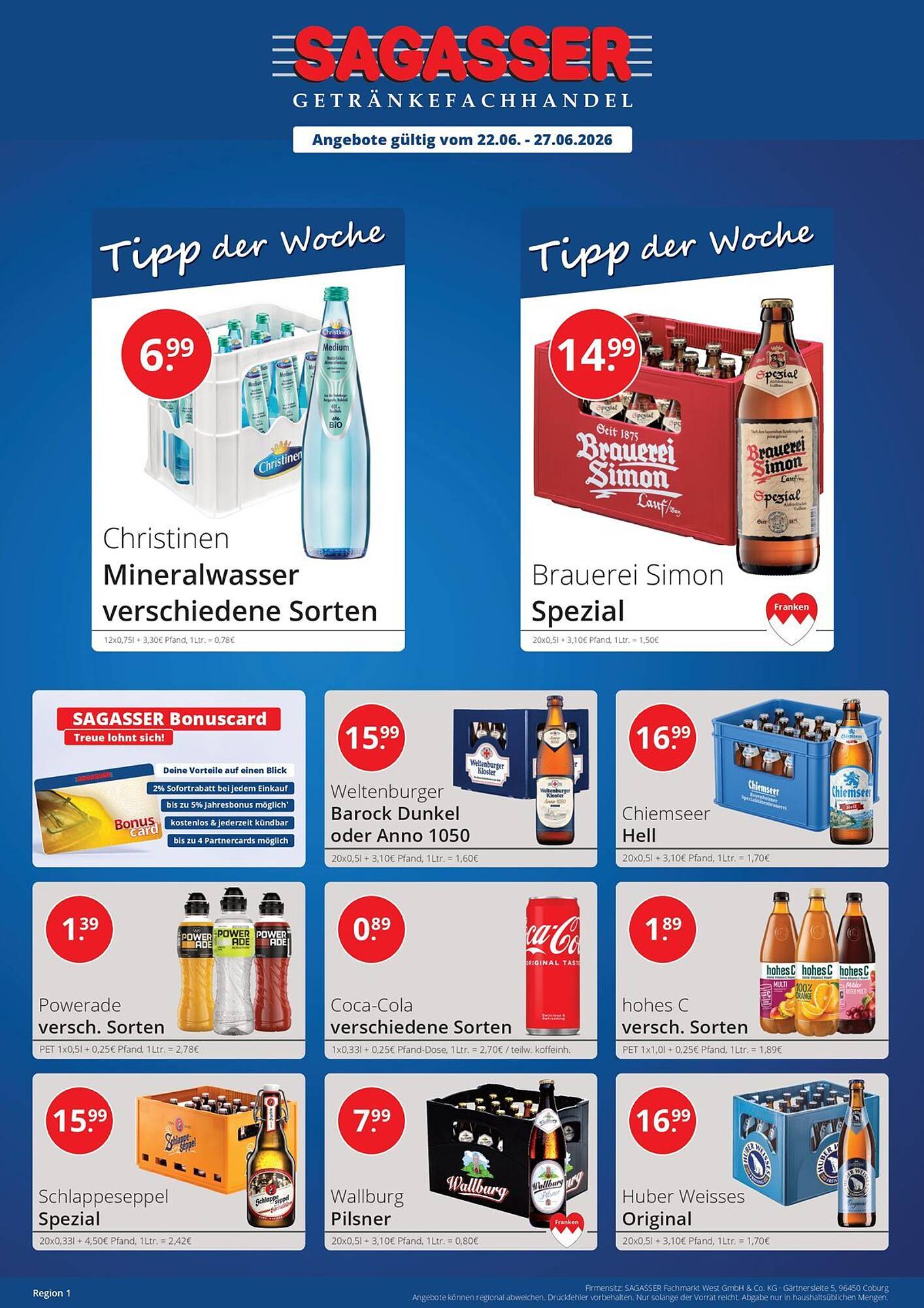 Sagasser Prospekt - Pagina 1