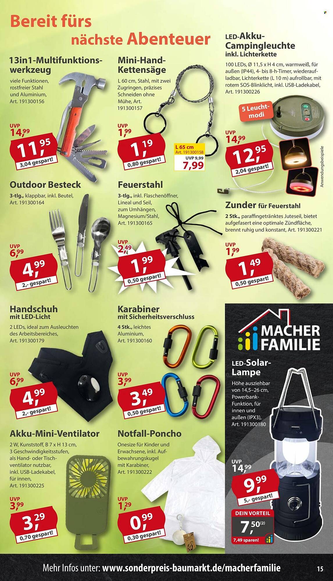 Sonderpreis Baumarkt Prospekt - Pagina 15