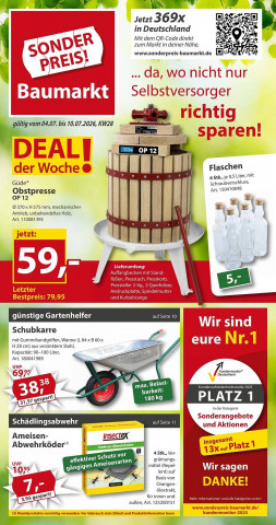Sonderpreis Baumarkt Prospekt