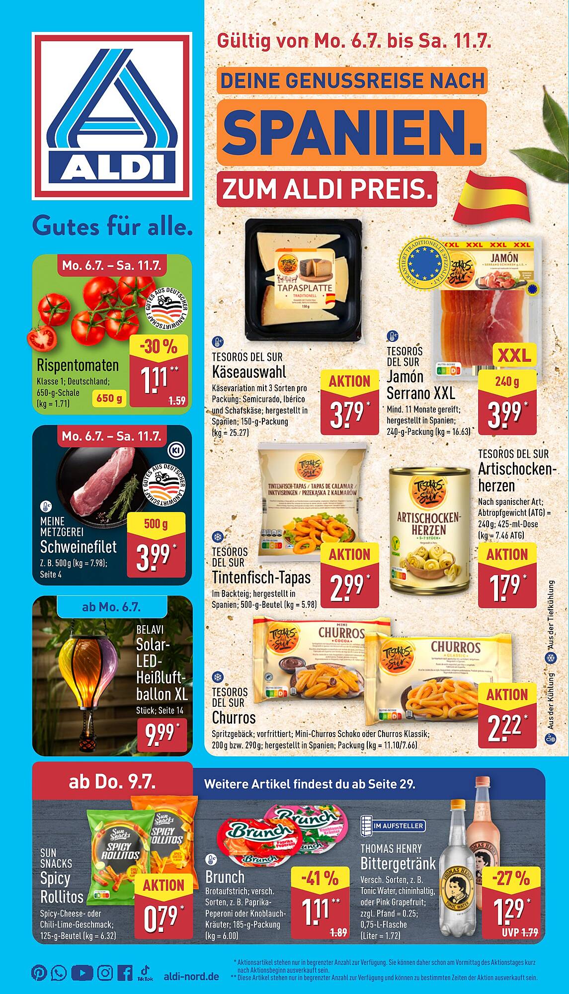 Aldi Nord Prospekt - Pagina 1