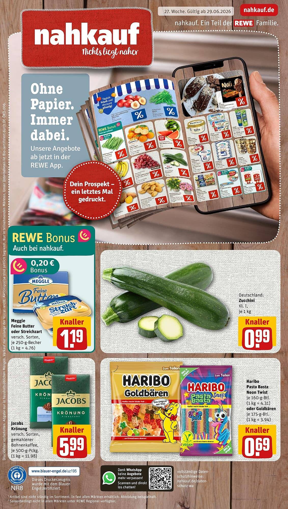 nahkauf Prospekt - Pagina 1