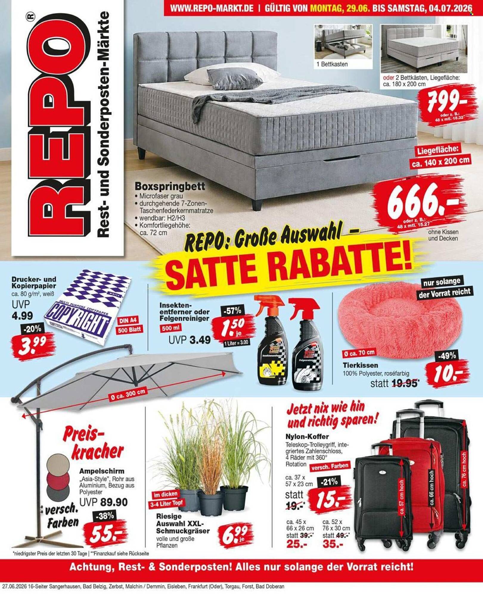 Repo Markt Prospekt - Pagina 1