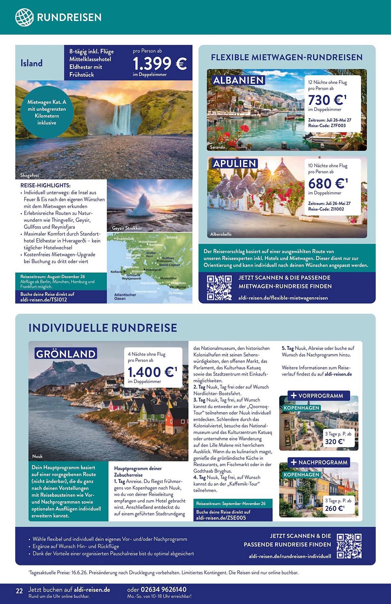 Aldi Nord Reisen Prospekt - Pagina 22