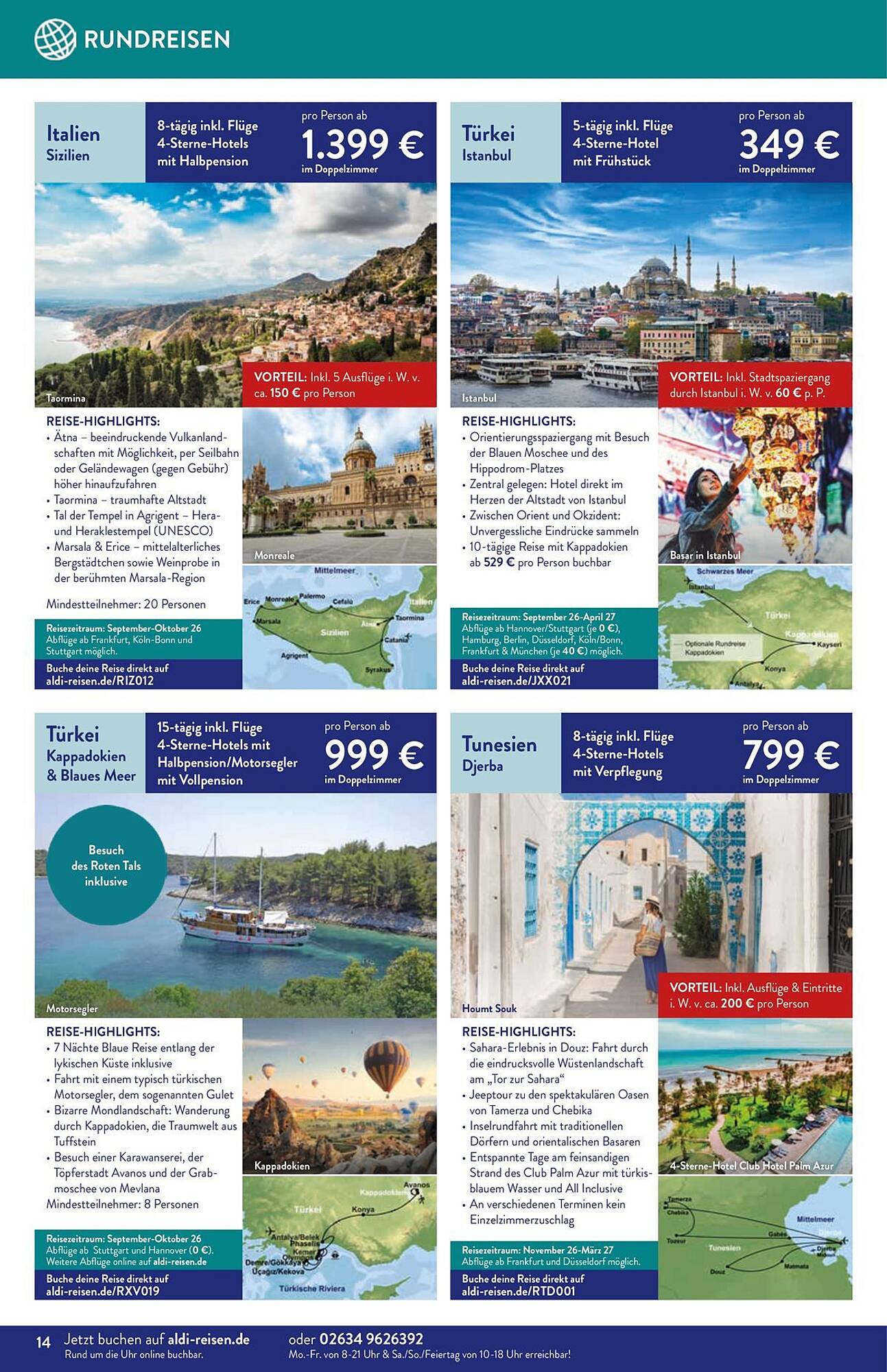 Aldi Süd Reisen Prospekt - Pagina 14