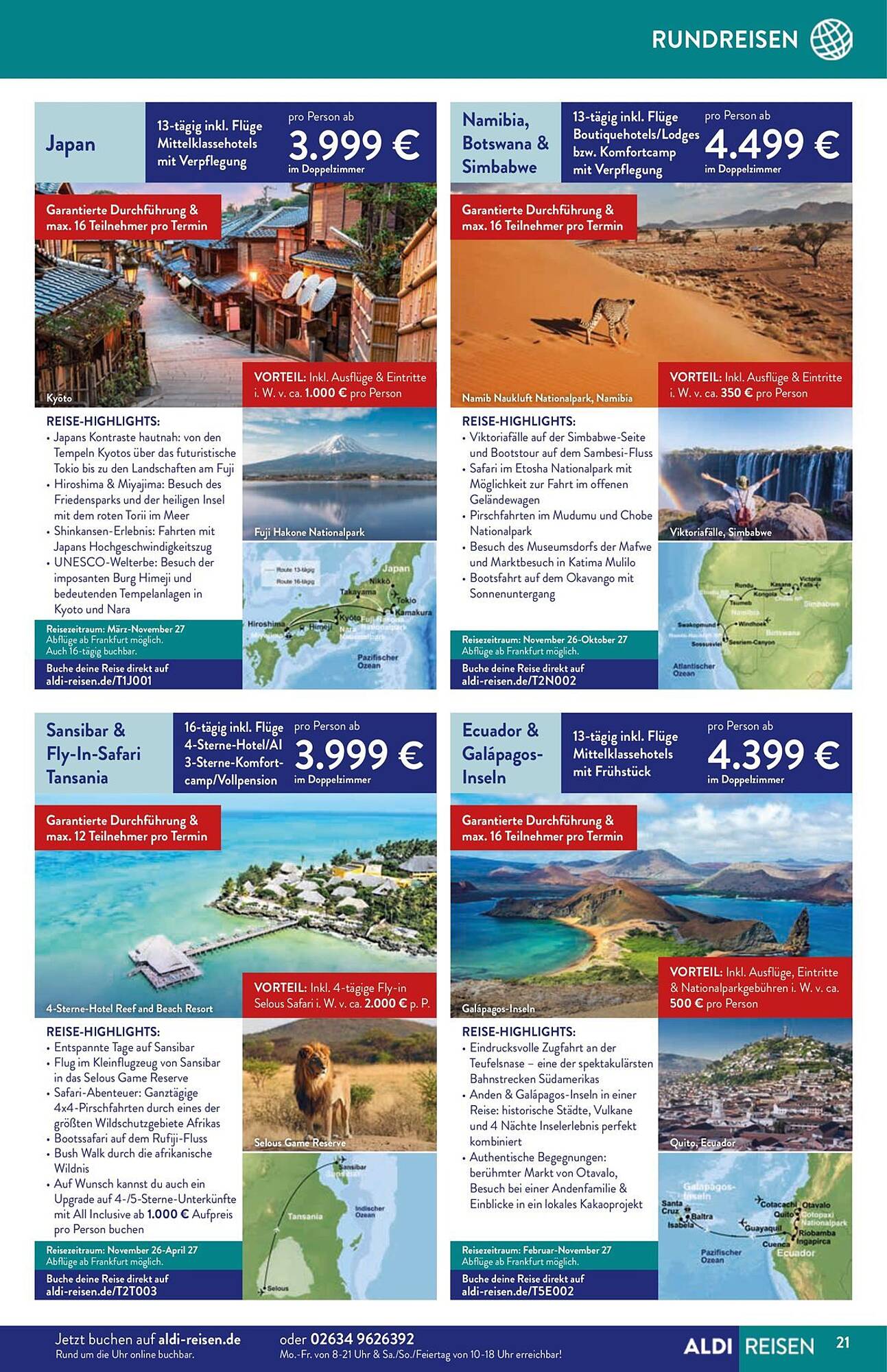 Aldi Süd Reisen Prospekt - Pagina 21