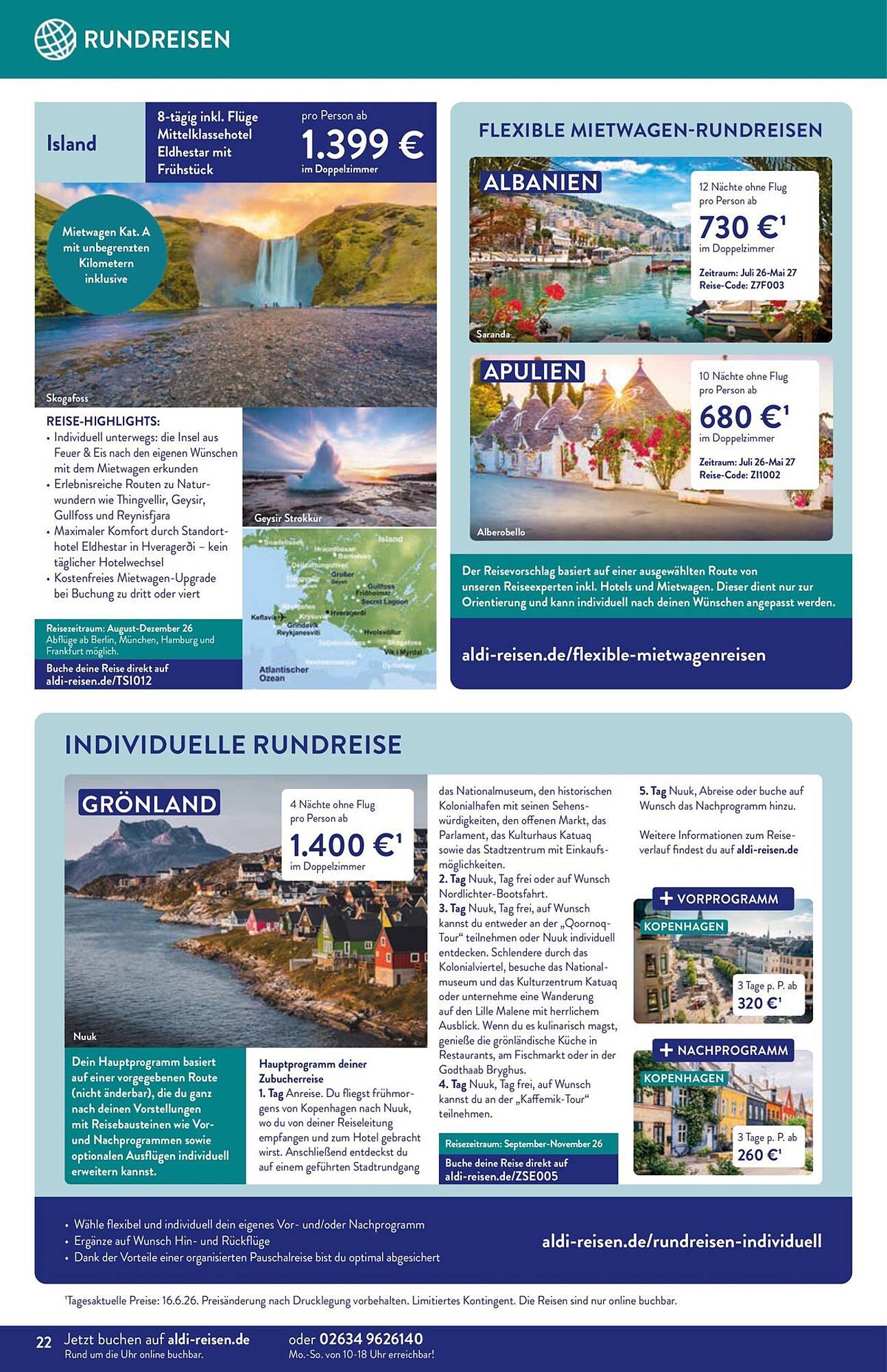 Aldi Süd Reisen Prospekt - Pagina 22