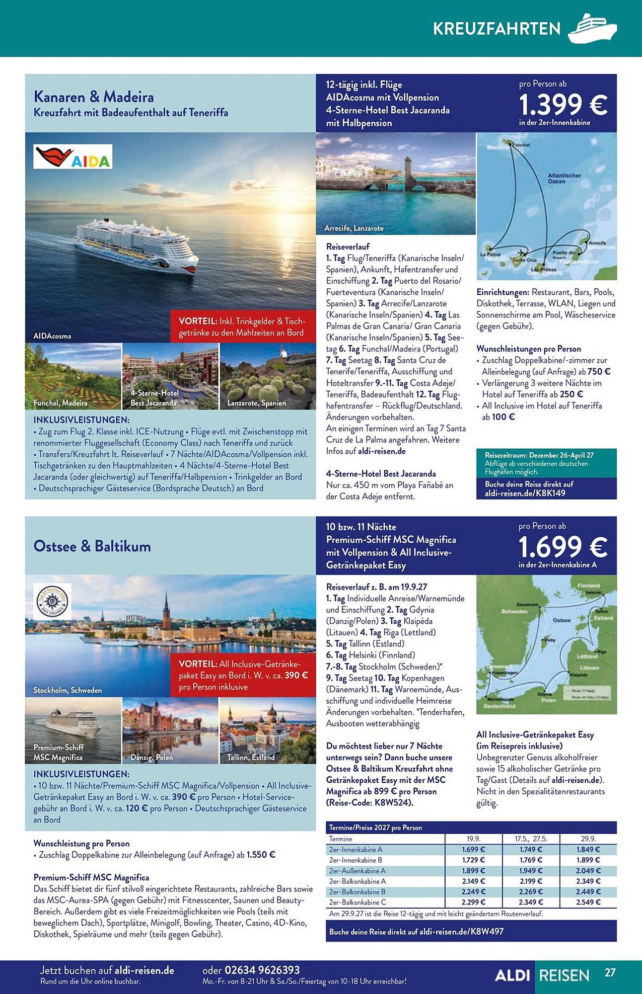 Aldi Süd Reisen Prospekt - Pagina 27