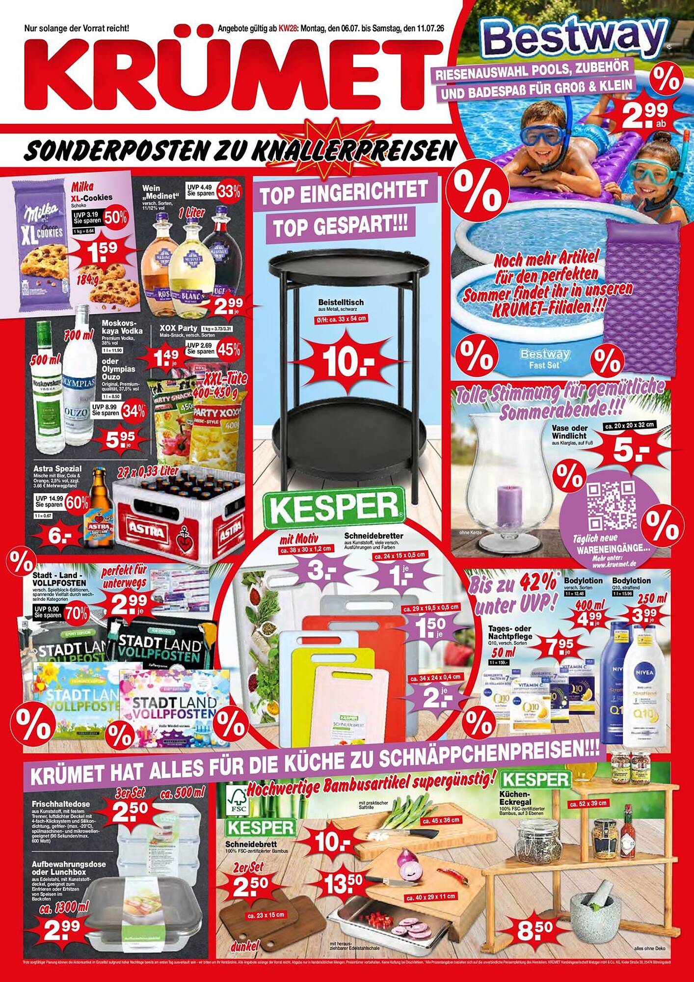 Krümet Sonderposten Prospekt - Pagina 1