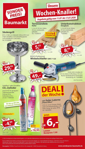 Sonderpreis Baumarkt Prospekt