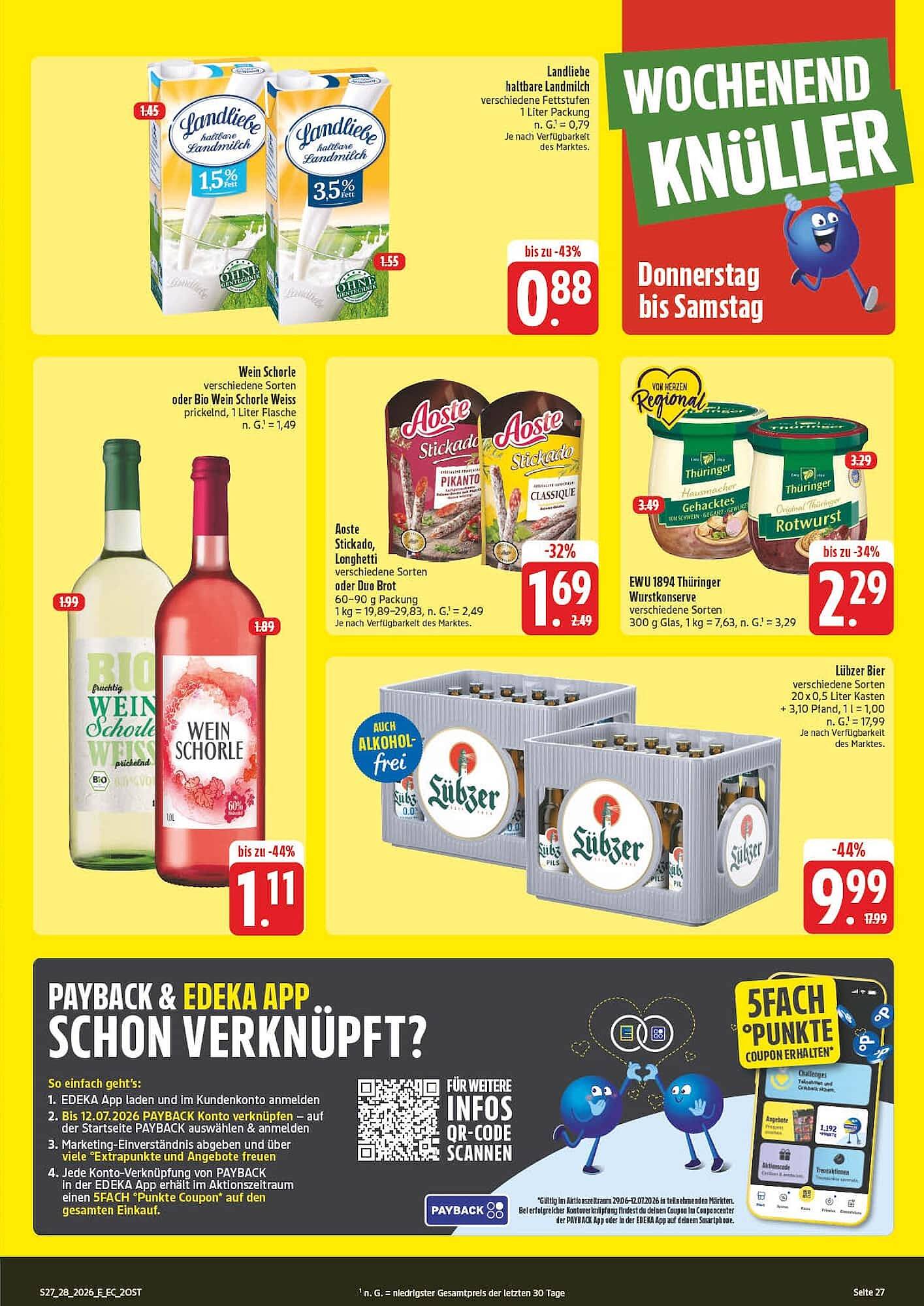 Edeka Aktiv Markt Prospekt - Pagina 27