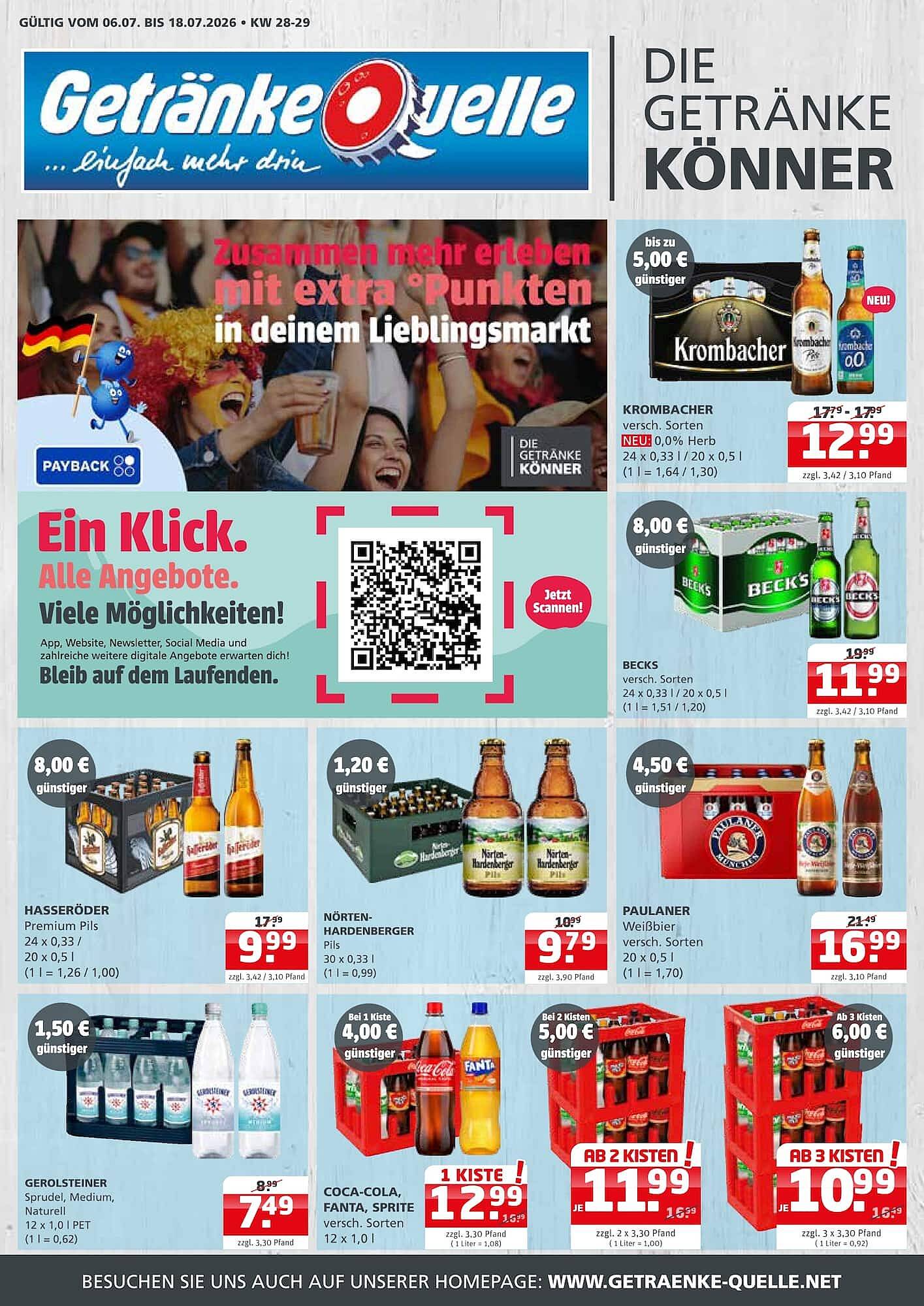 Getränke Quelle Prospekt - Pagina 1