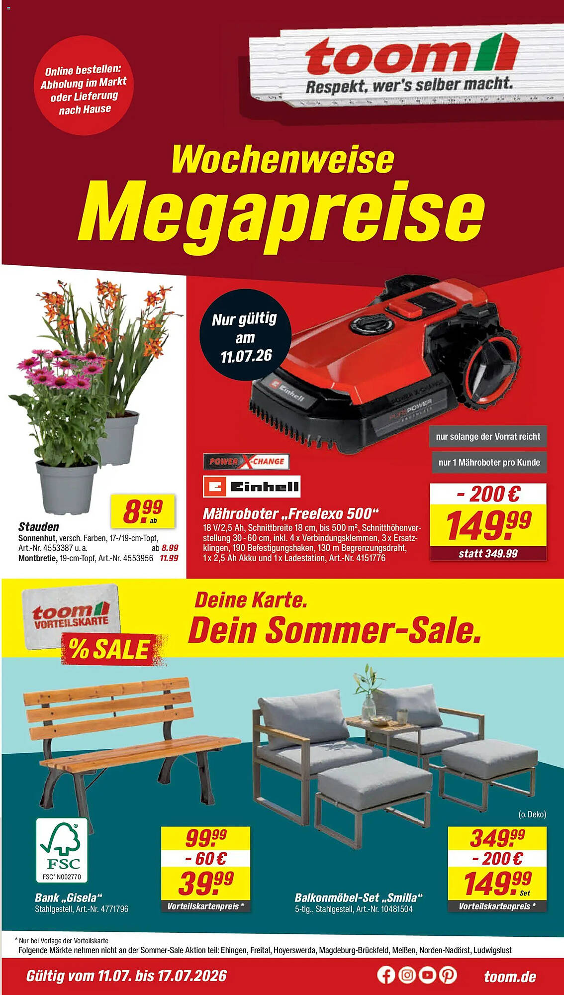 toom Baumarkt Prospekt - Pagina 1