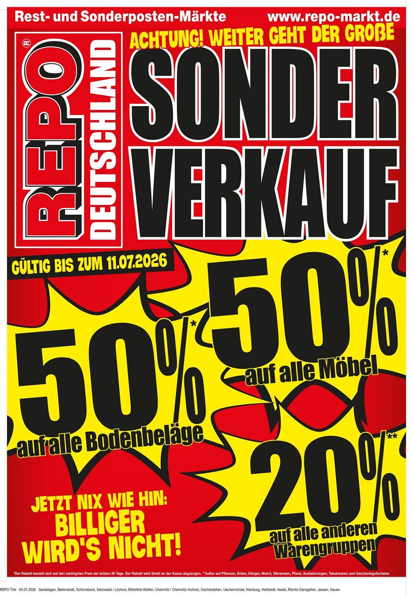 Repo Markt Prospekt - Pagina 1