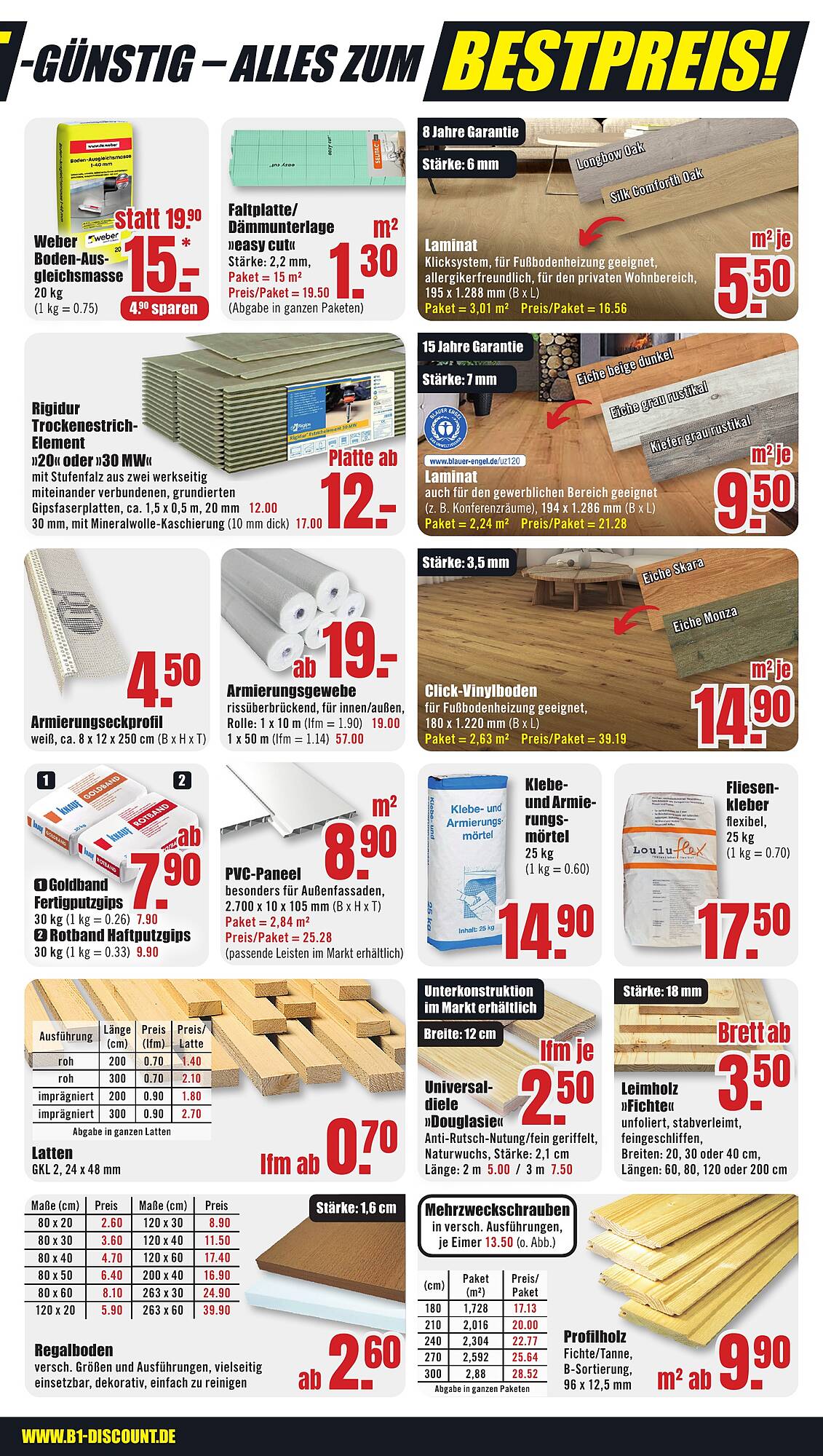 B1 Discount Baumarkt Prospekt - Pagina 7