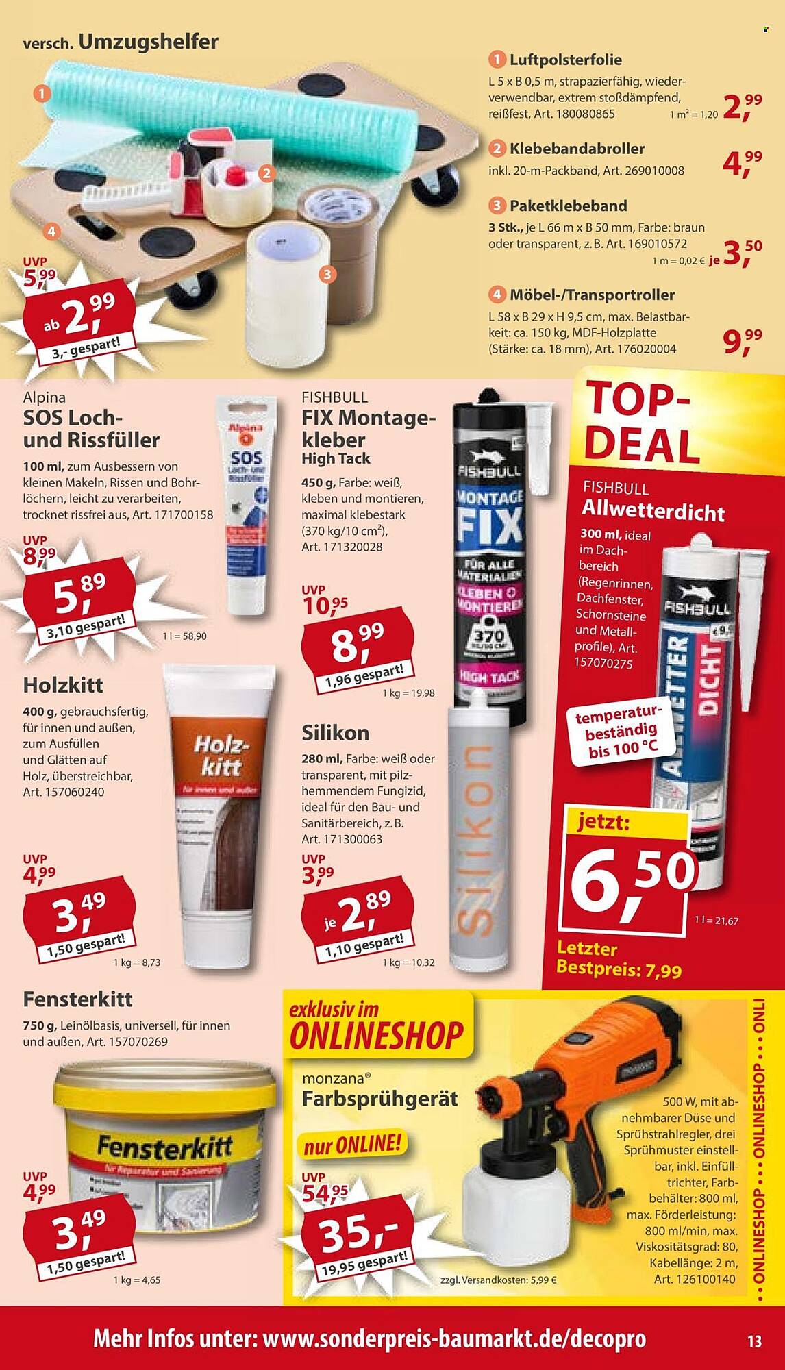 Sonderpreis Baumarkt Prospekt - Pagina 13