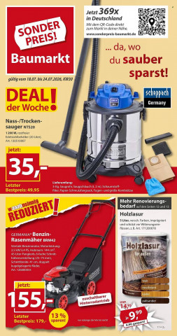Sonderpreis Baumarkt Prospekt