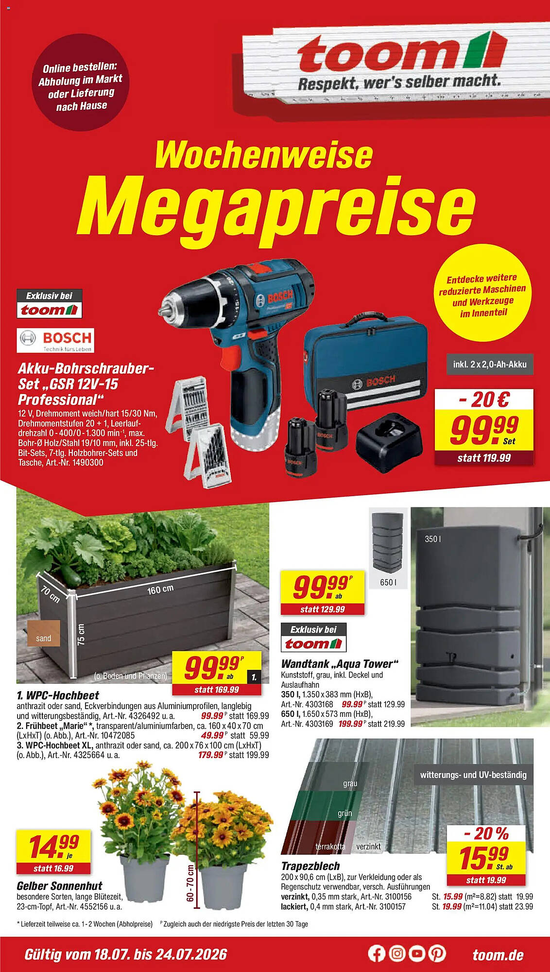 toom Baumarkt Prospekt - Pagina 1