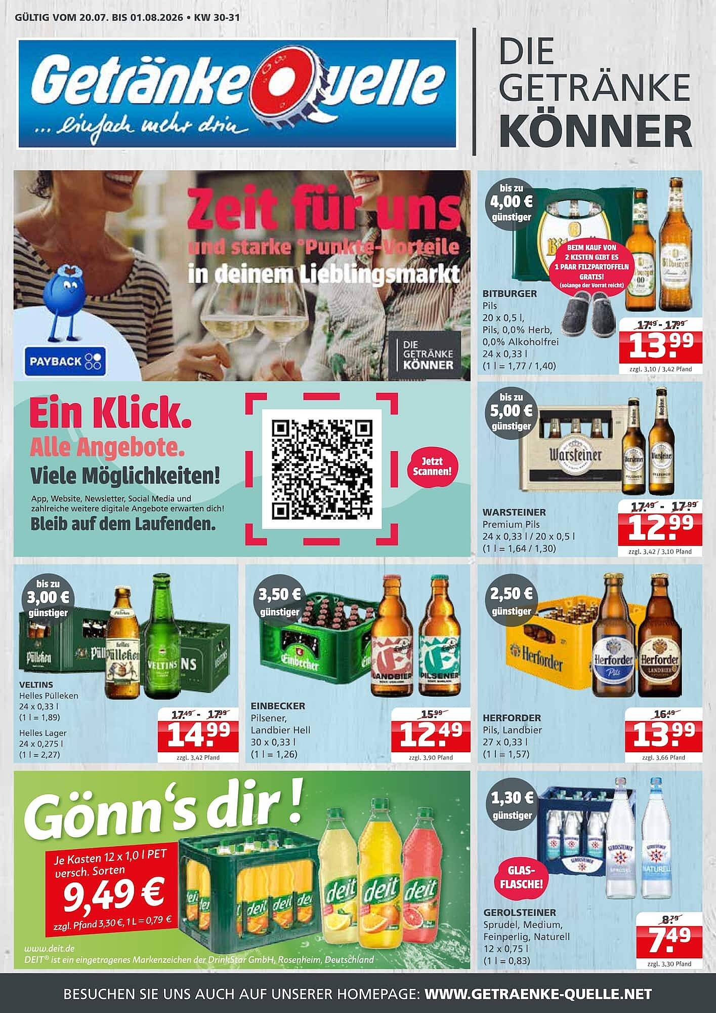 Getränke Quelle Prospekt - Pagina 1