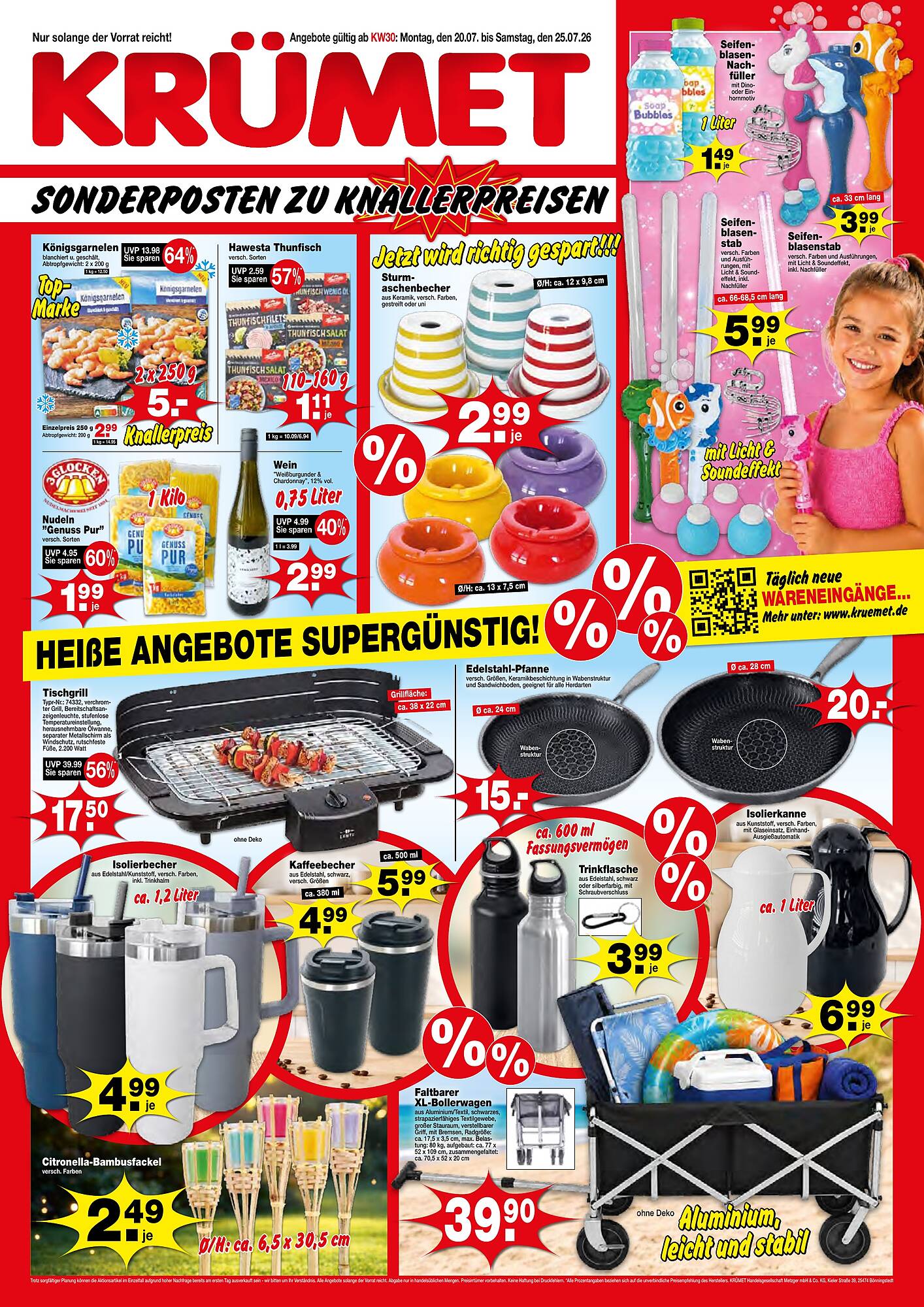 Krümet Sonderposten Prospekt - Pagina 1