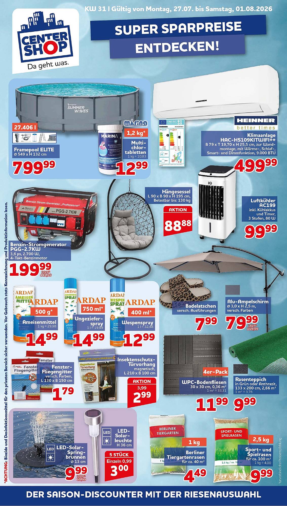 CENTERSHOP Prospekt - Pagina 1