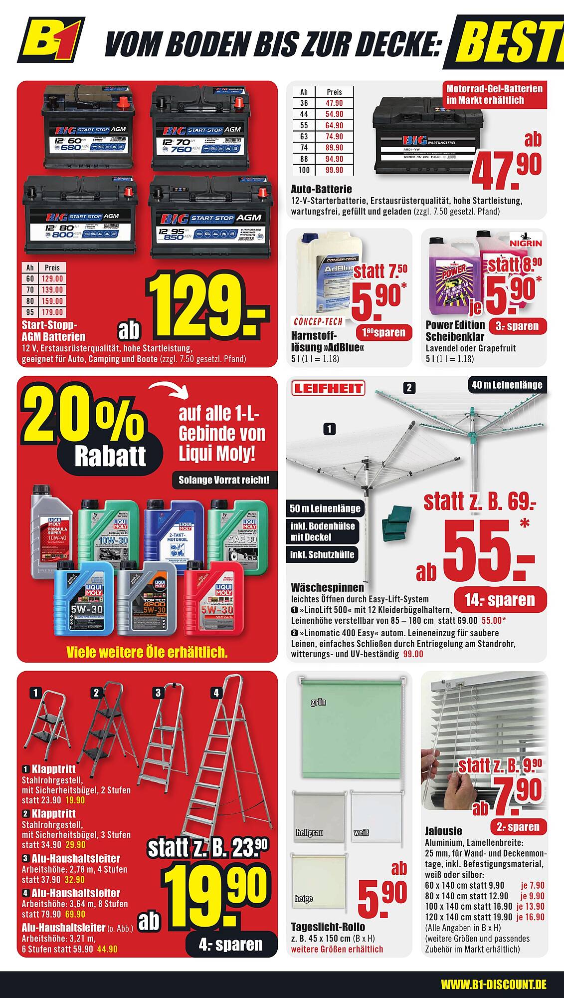 B1 Discount Baumarkt Prospekt