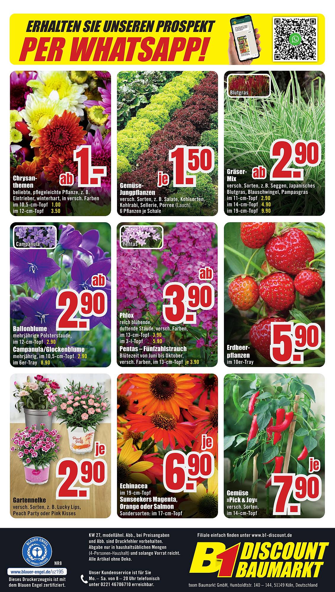 B1 Discount Baumarkt Prospekt