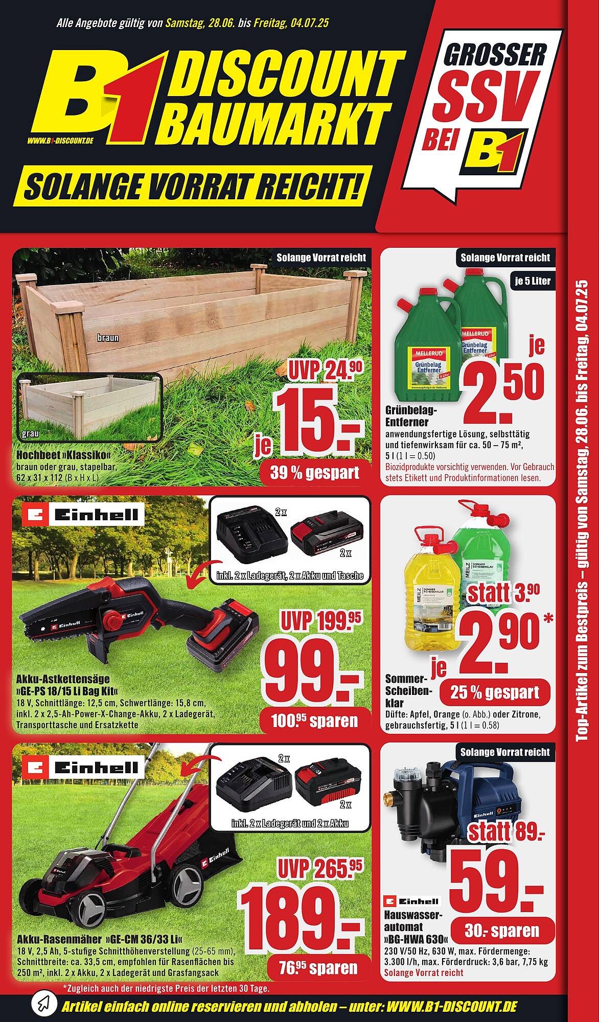 B1 Discount Baumarkt Prospekt