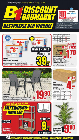 B1 Discount Baumarkt Prospekt