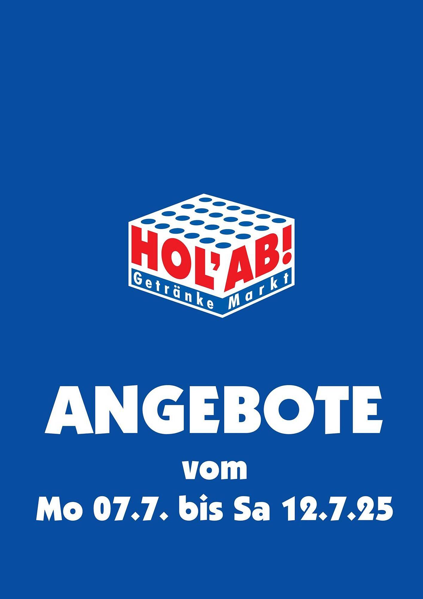 Hol'ab Getränkemarkt Prospekt - Pagina 1